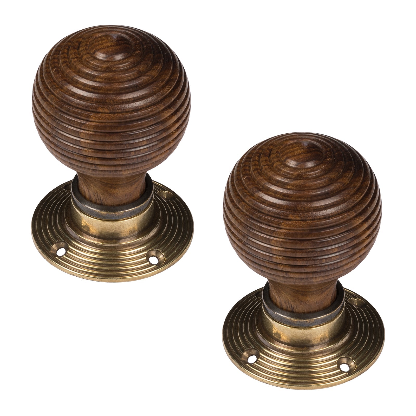 Beehive Door Knobs Rosewood SHOW