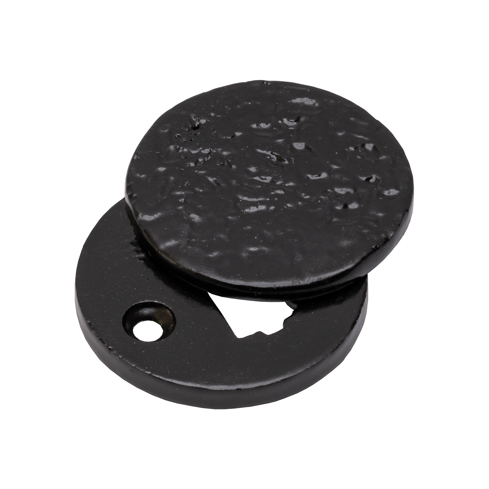 Covered Round Black Cast Iron Escutcheon SHOW