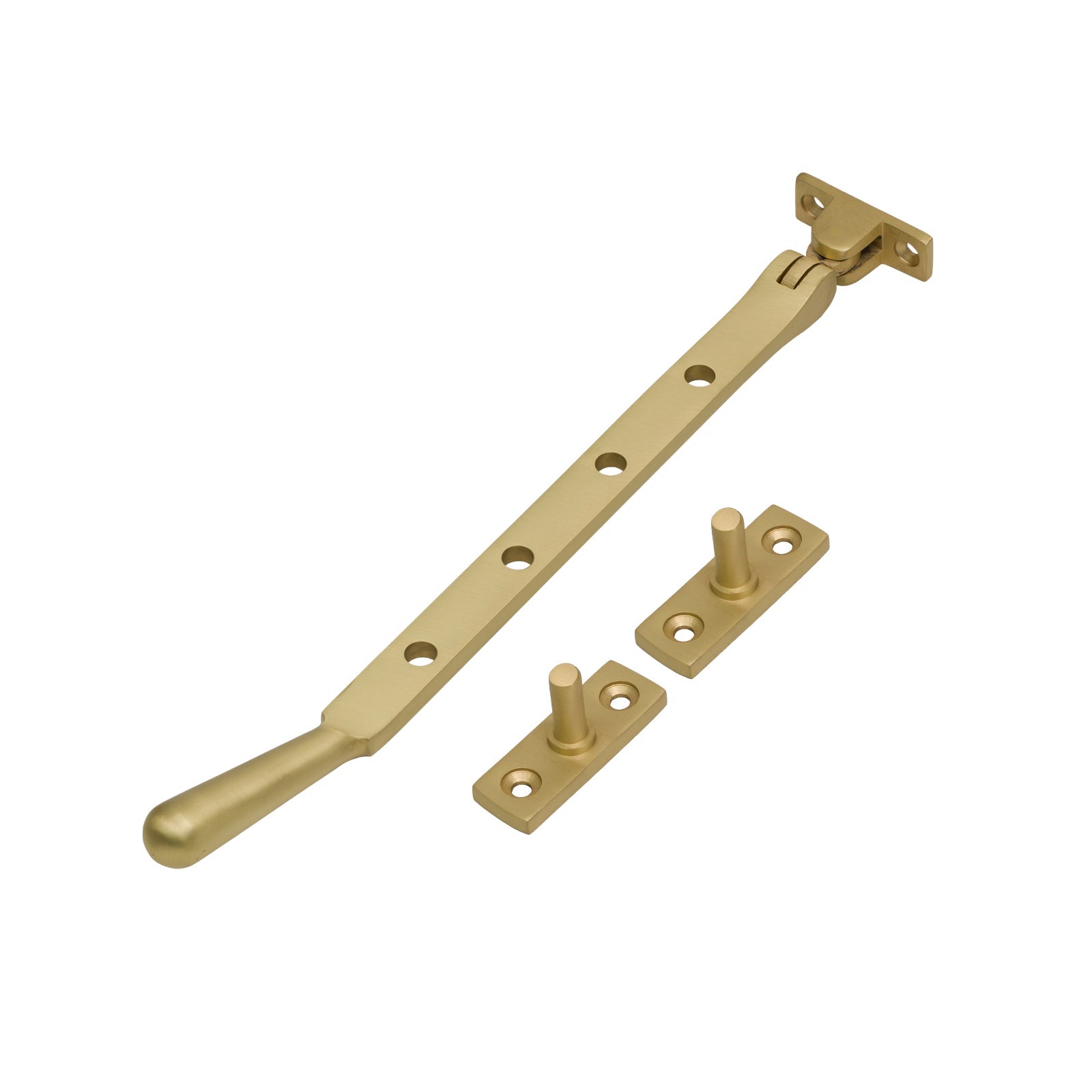 10 Inch Satin Brass Newbury Window Stay