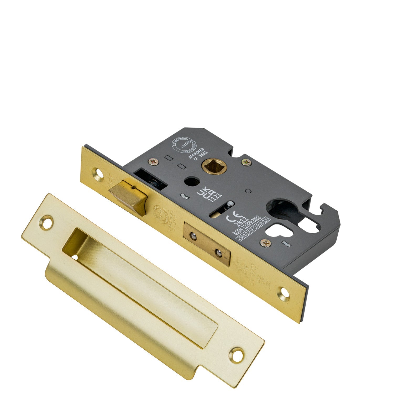 3 Lever Euro Sash Lock - 2.5 Inch