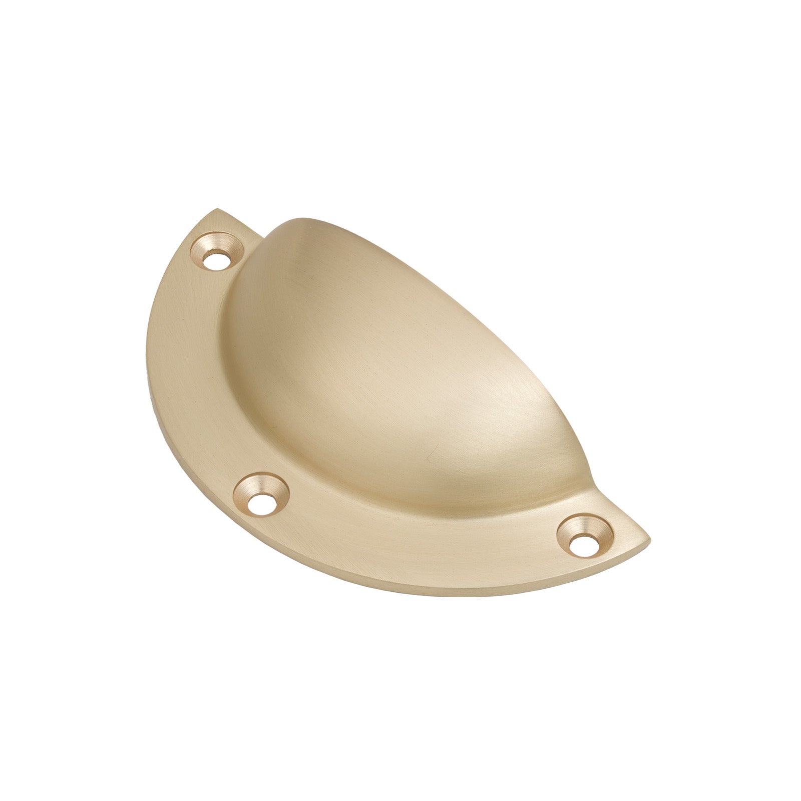 Satin Brass Plain Drawer Pull