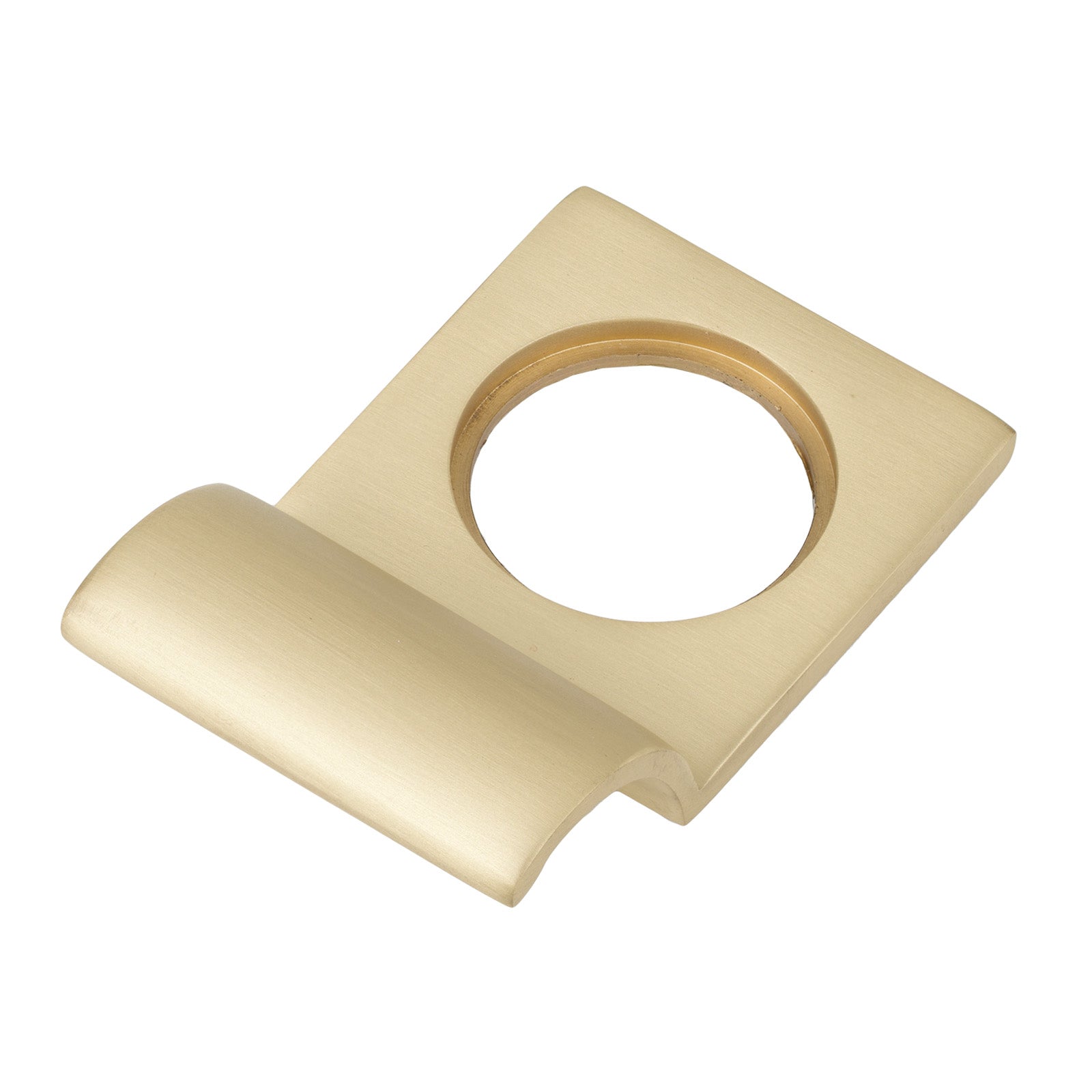 Satin Brass Rim Cylinder Pull