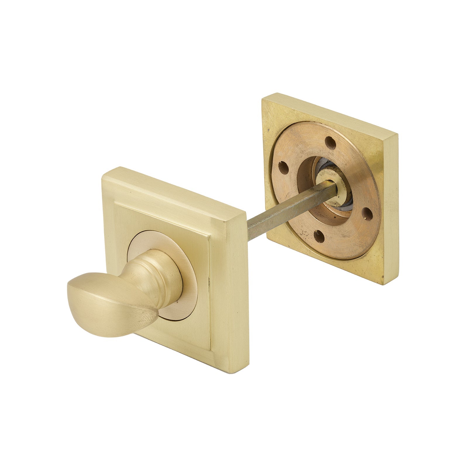 Satin Brass Square Thumbturn