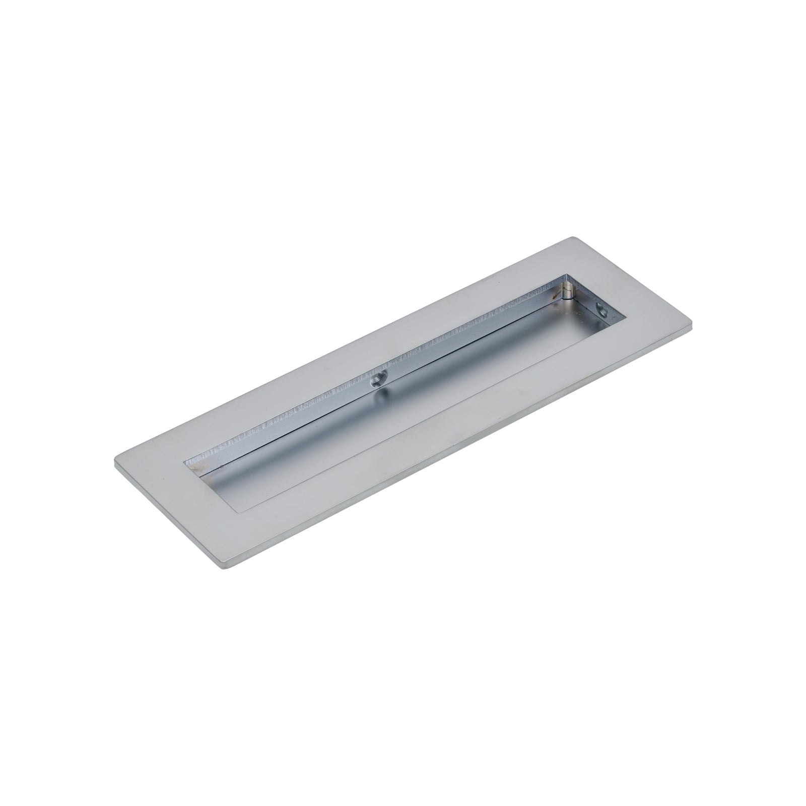 175mm Satin Chrome Plain Rectangular Flush Pull 