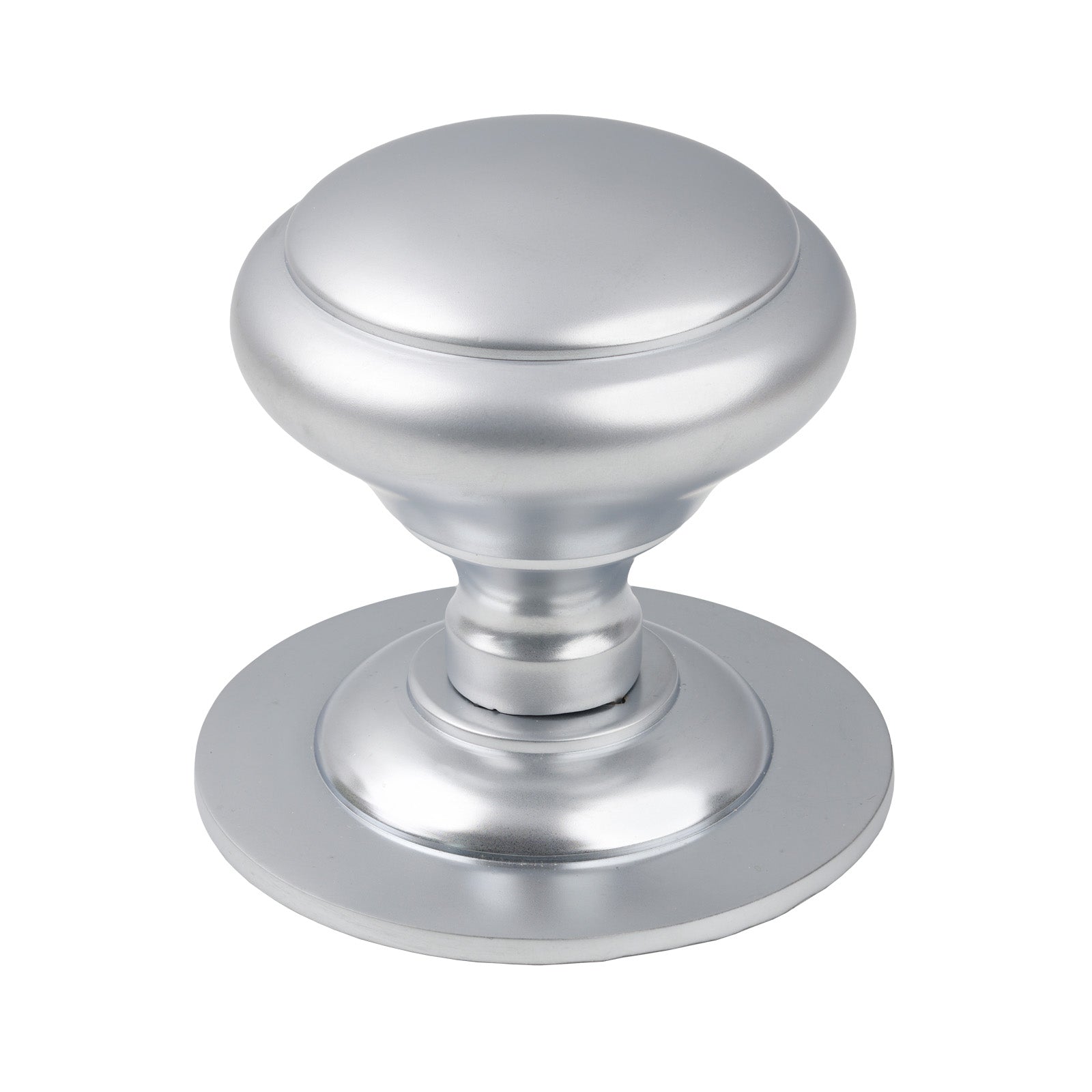 Satin Chrome Round Centre Door Knob