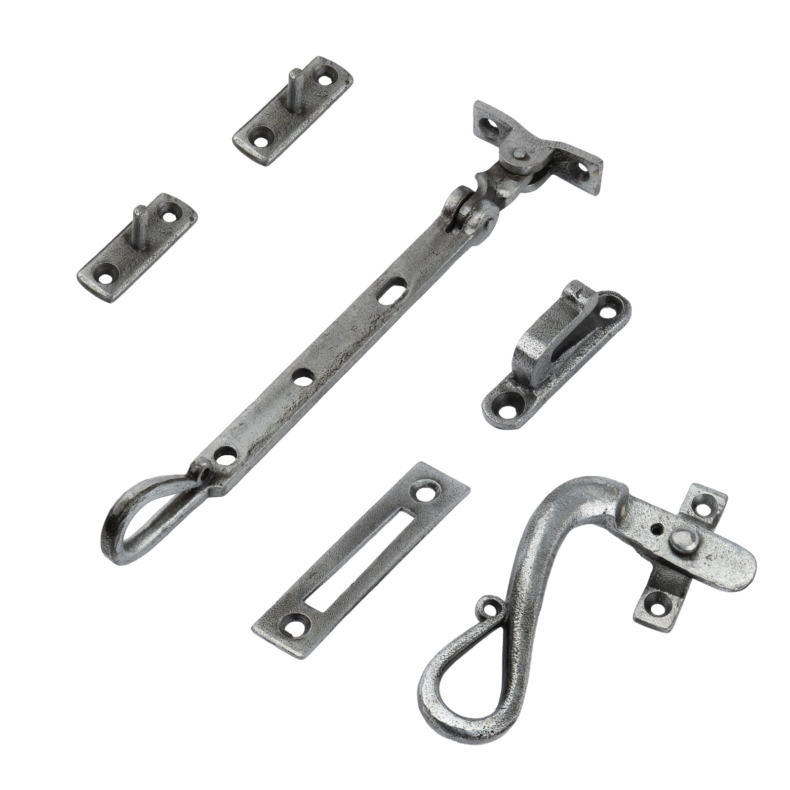 Pewter Shepherds Crook Window Stays