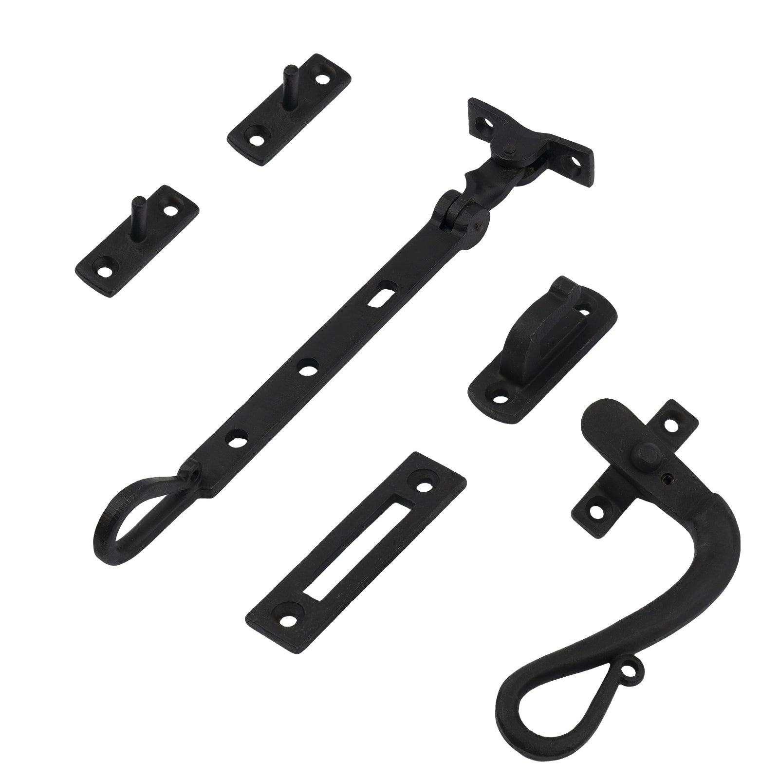 Black Shepherds Crook Window Stays