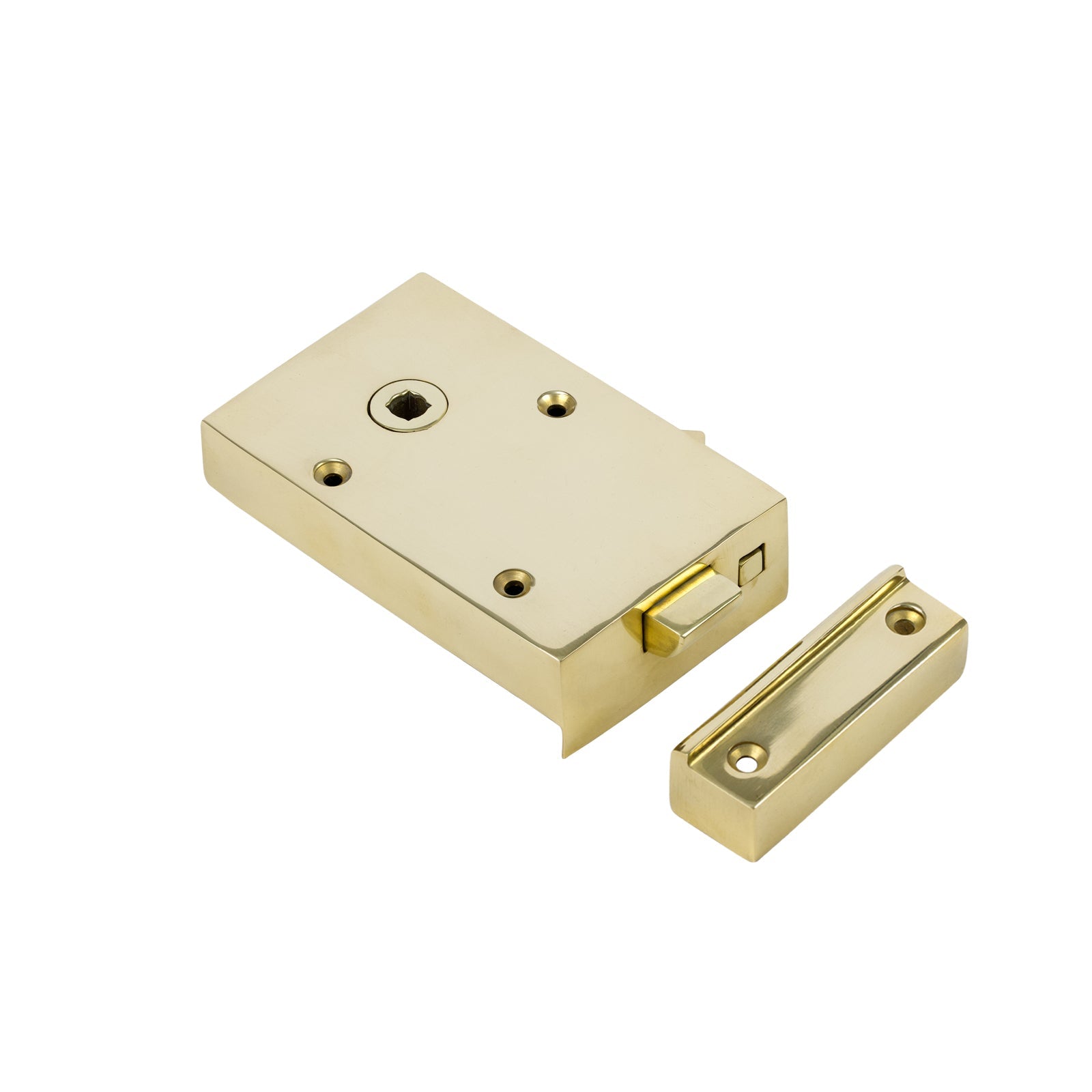 Brass Bathroom Rim Lock & Knob Sets