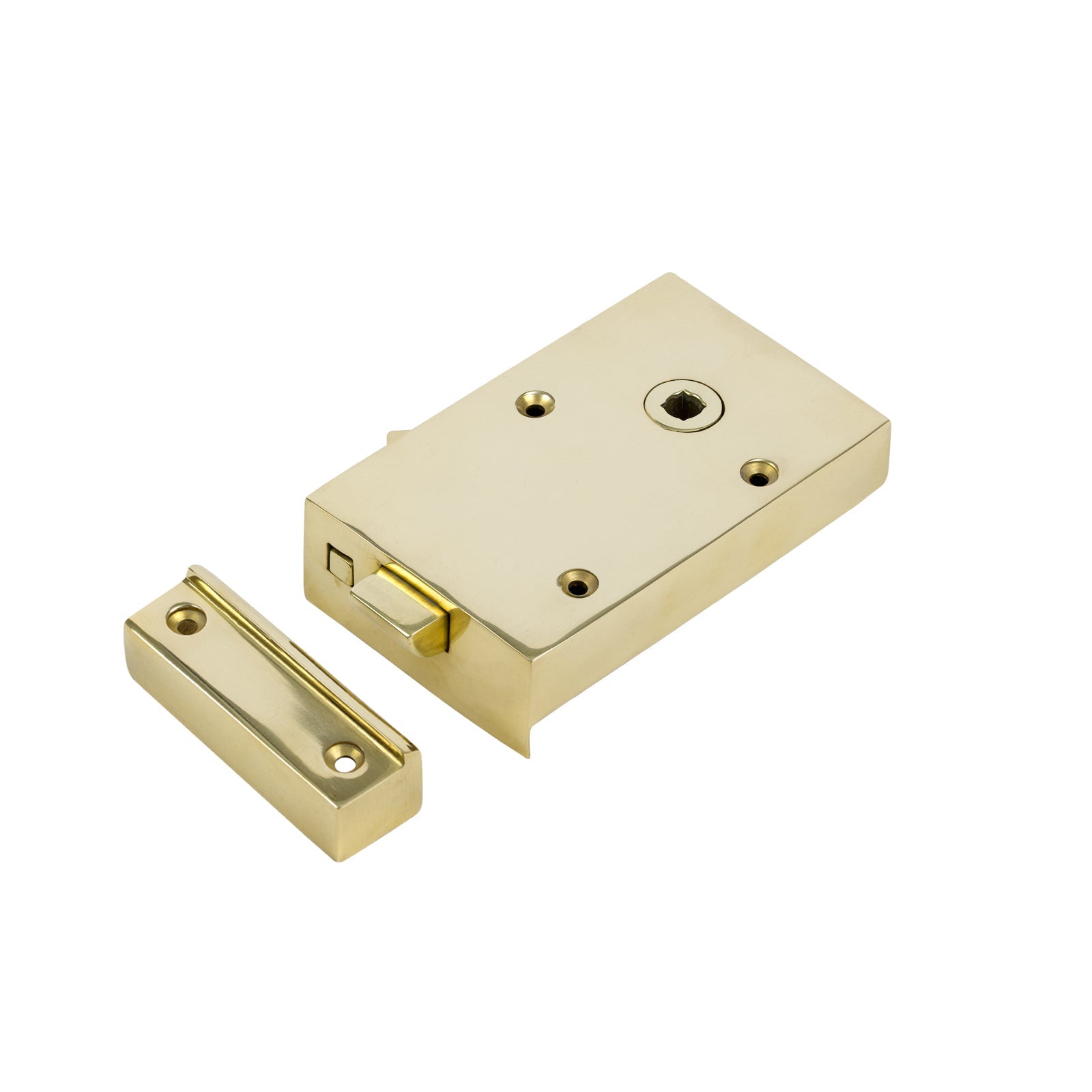 Brass Bathroom Rim Lock & Knob Sets