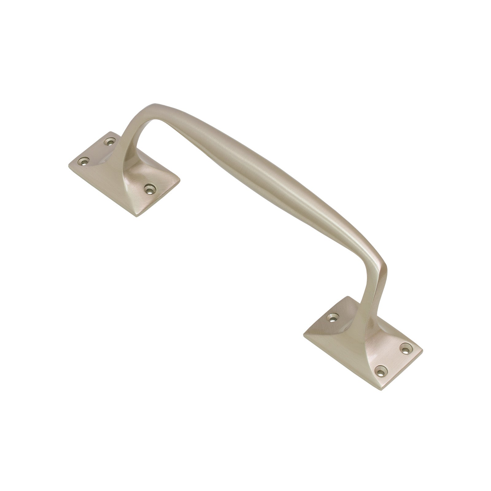 SHOW Image of 253mm Satin Nickel Offset Door Pull Handle