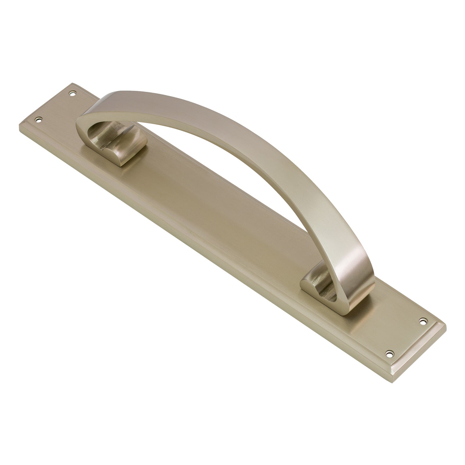 SHOW Image of 464mm Satin Nickel Door Pull Handle on Back Plate