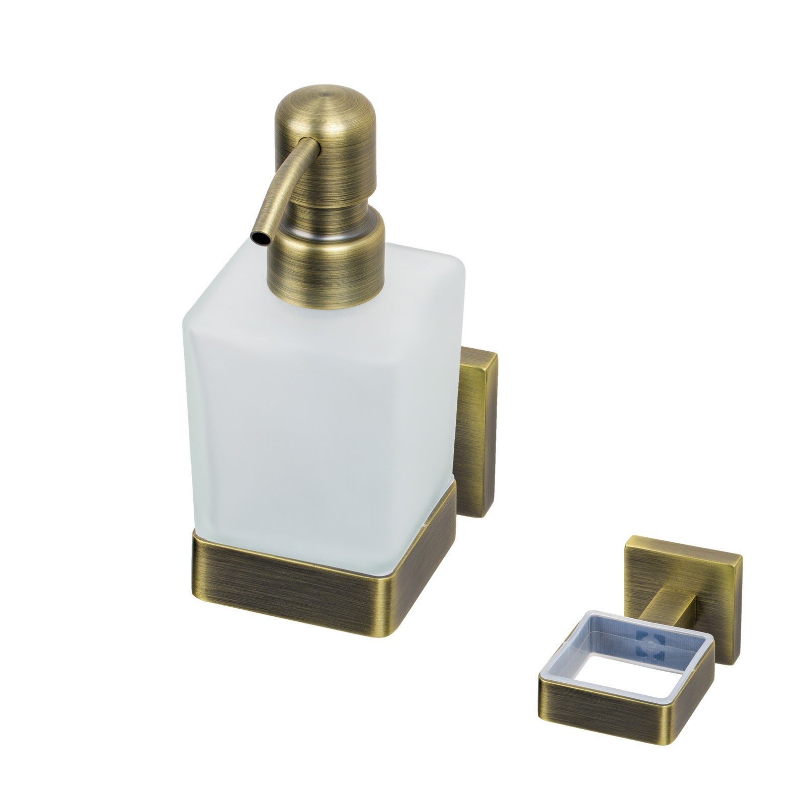 SHOW Image of Antique Brass Chelsea Soap Dispenser