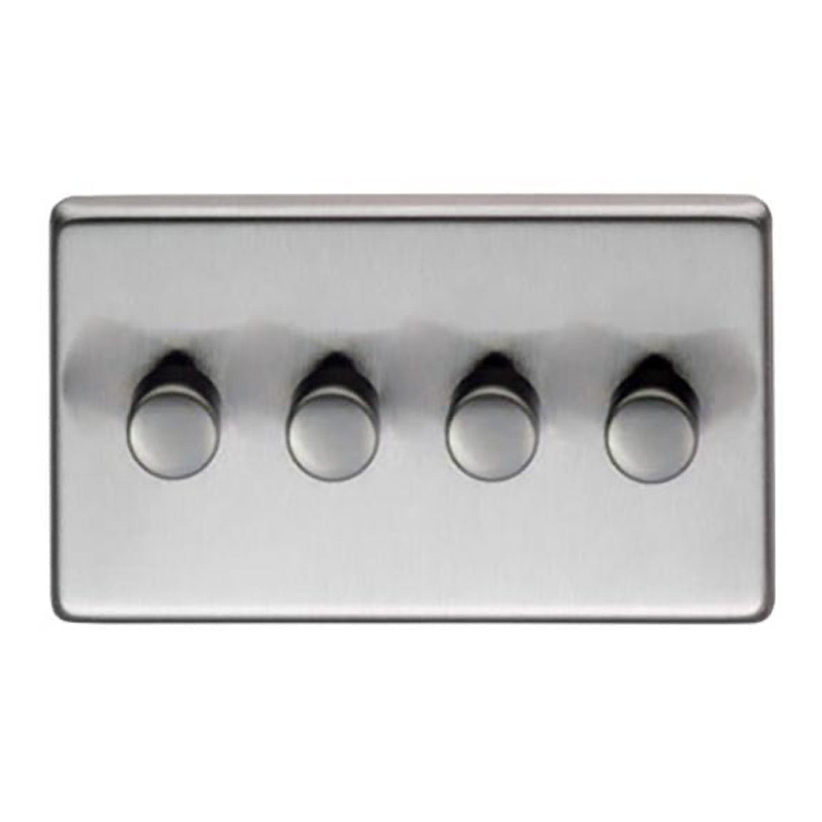 SHOW Image of Quad LED Dimmer Switch with Satin Marine Stainless Steel finish