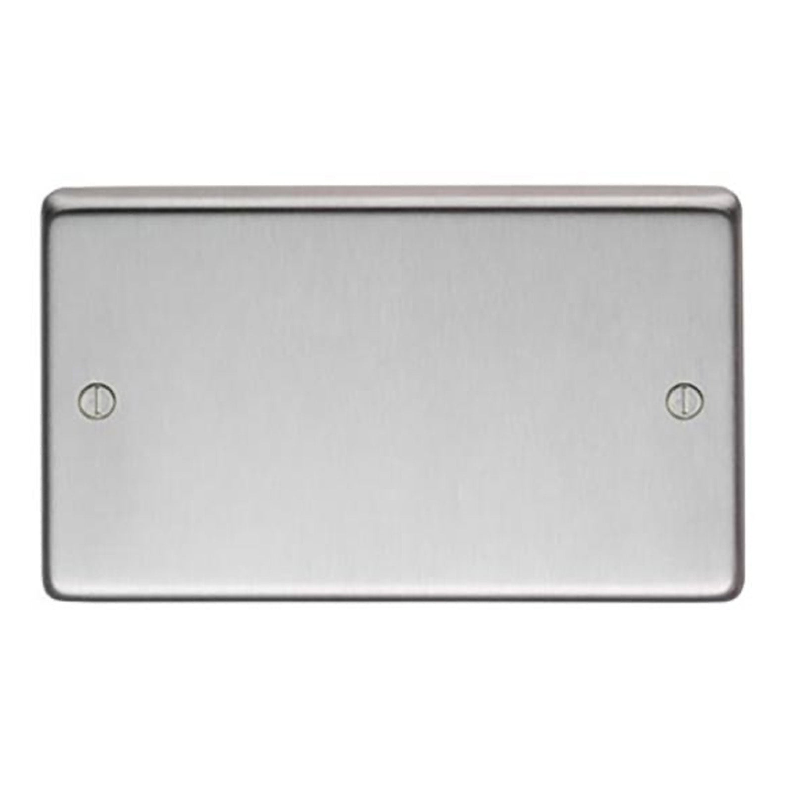 SHOW Image of Double Blank Plate with Satin Marine Stainless Steel finish