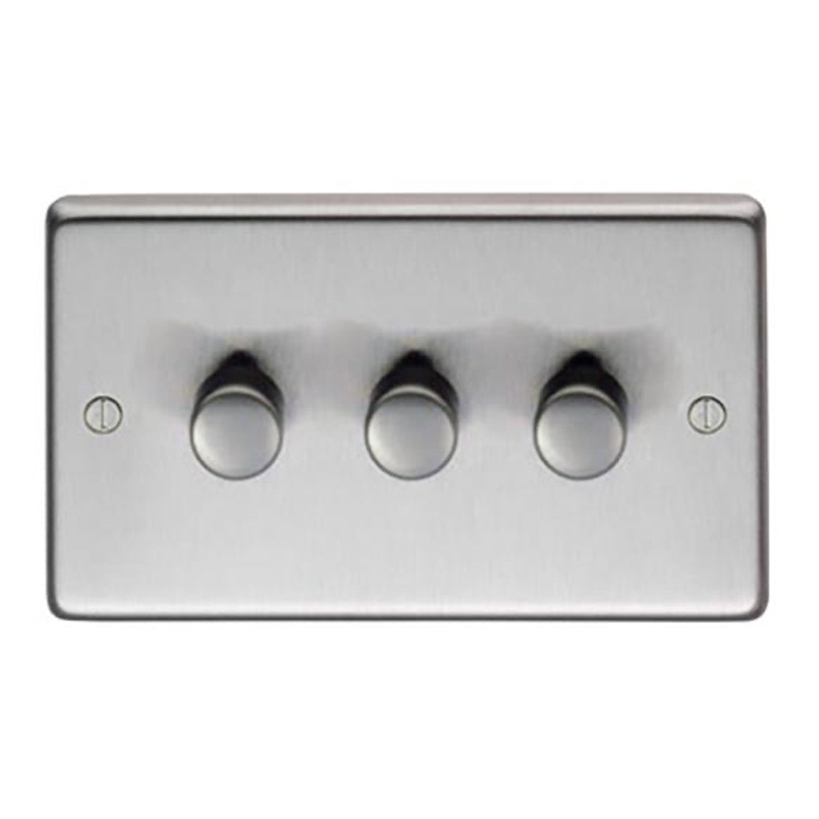 SHOW Image of Triple LED Dimmer Switch with Satin Marine Stainless Steel finish