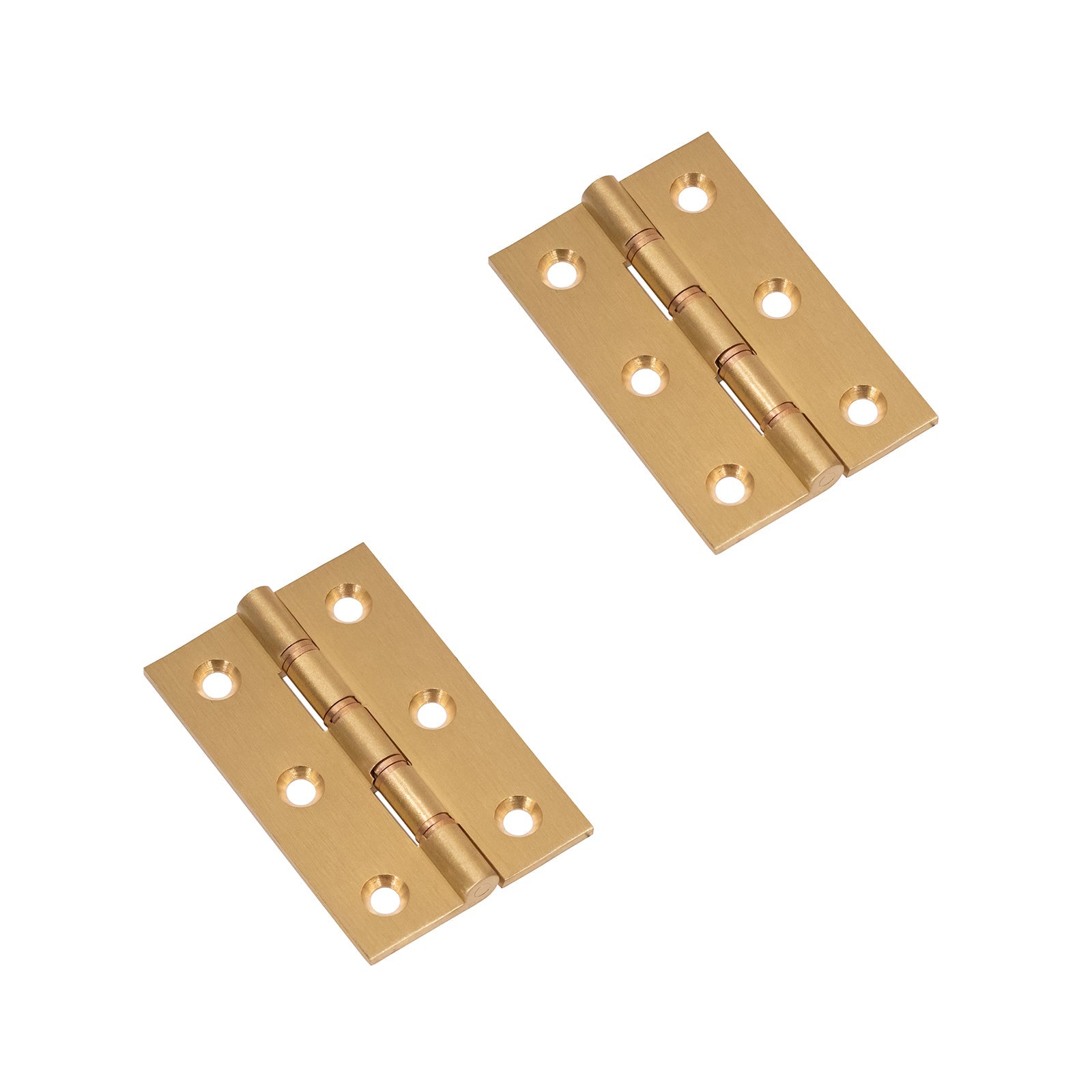 Solid Brass 3 Inch Butt Hinge in Satin Brass Finish