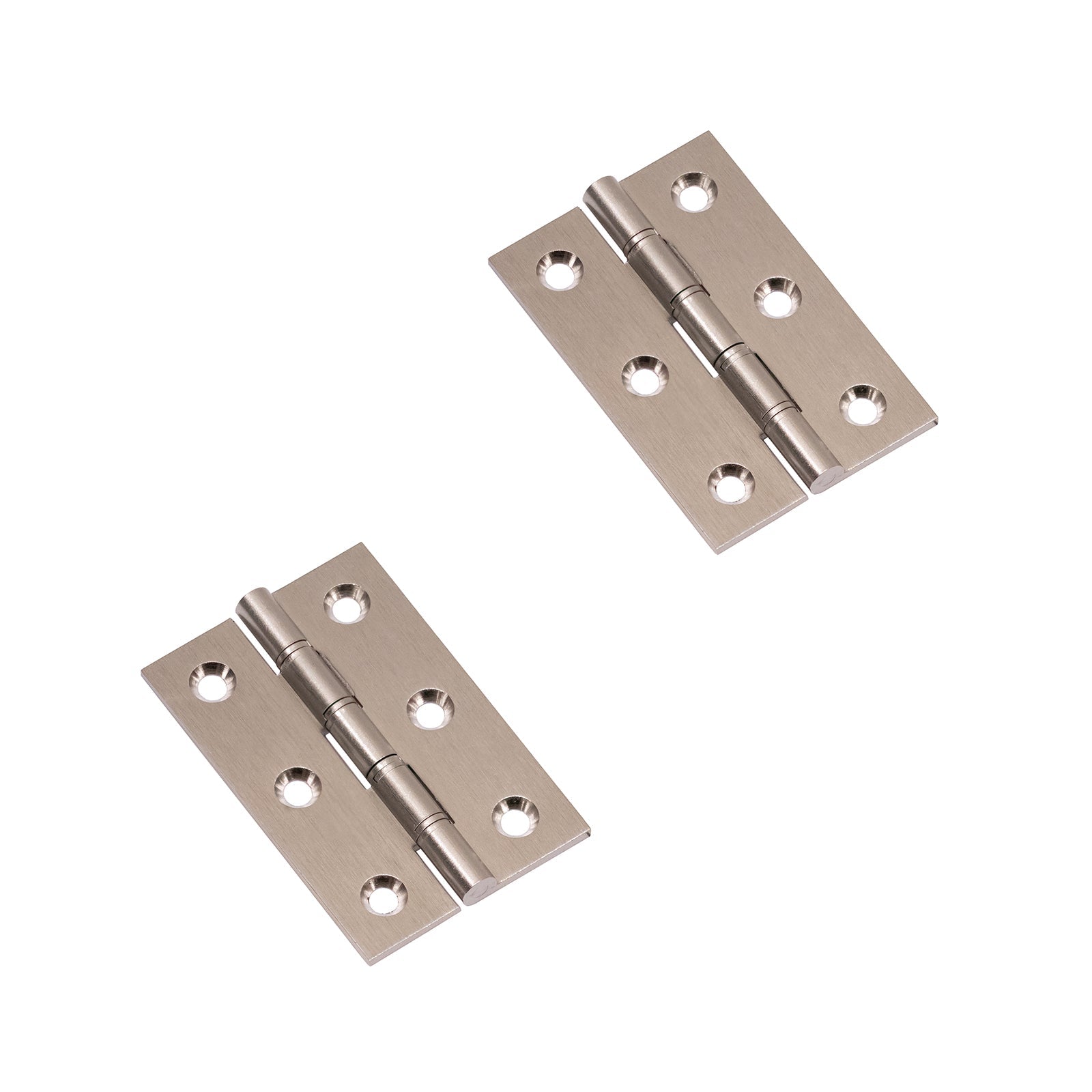 Solid Brass 3 Inch Butt Hinge in Satin Nickel Finish