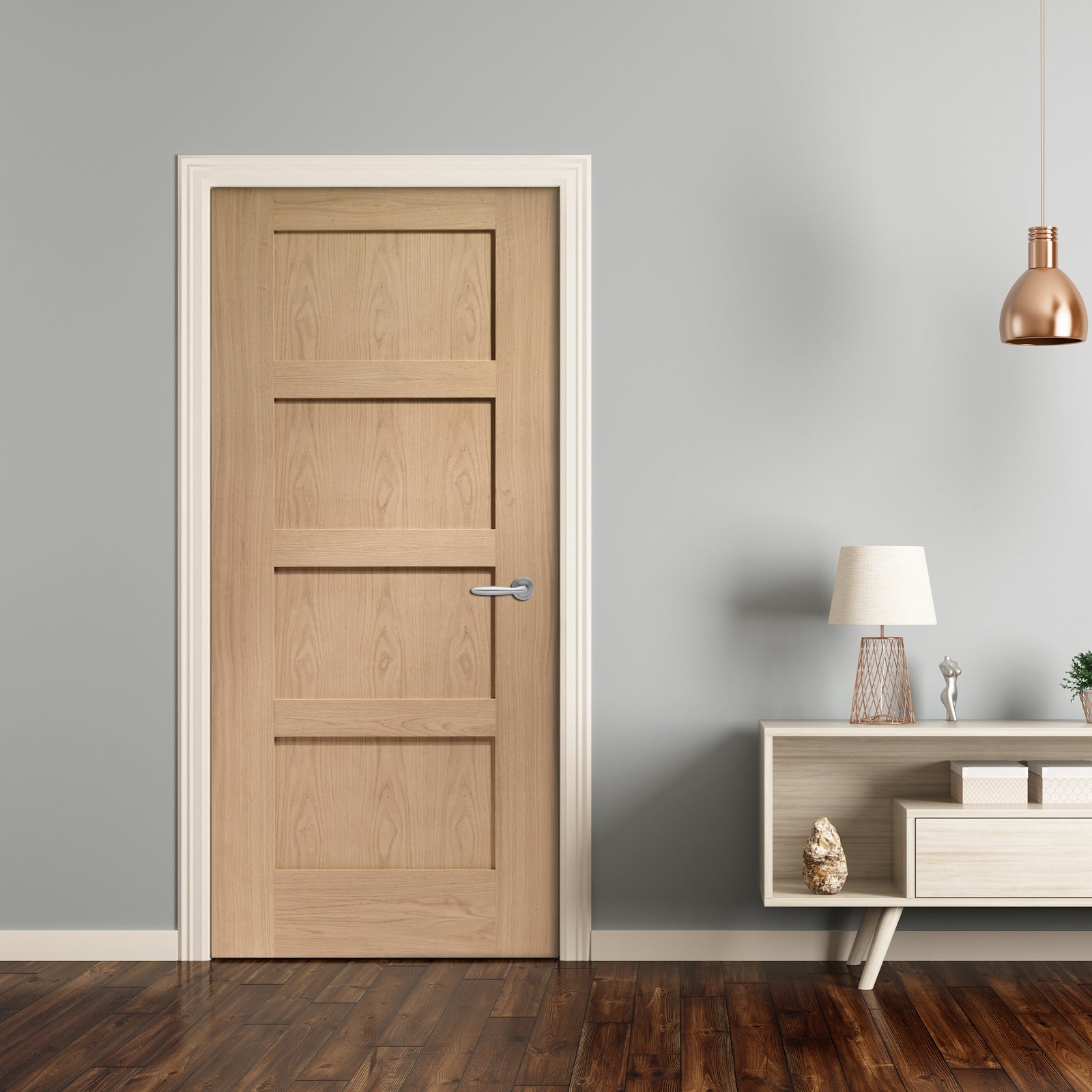 SHOW Internal Oak Shaker Door lifestyle