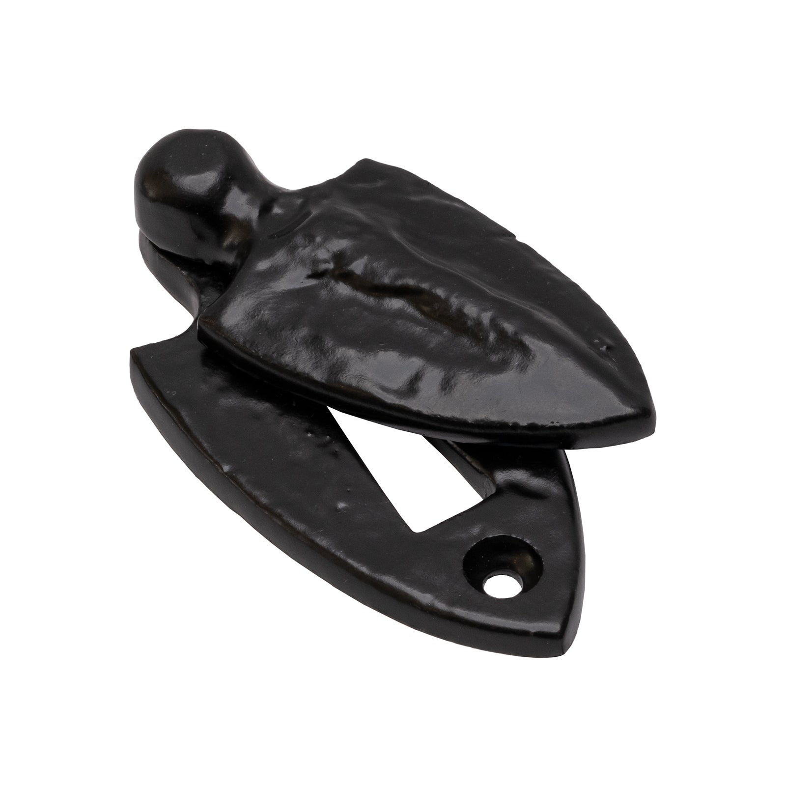 Covered Shield Black Cast Iron Escutcheon SHOW