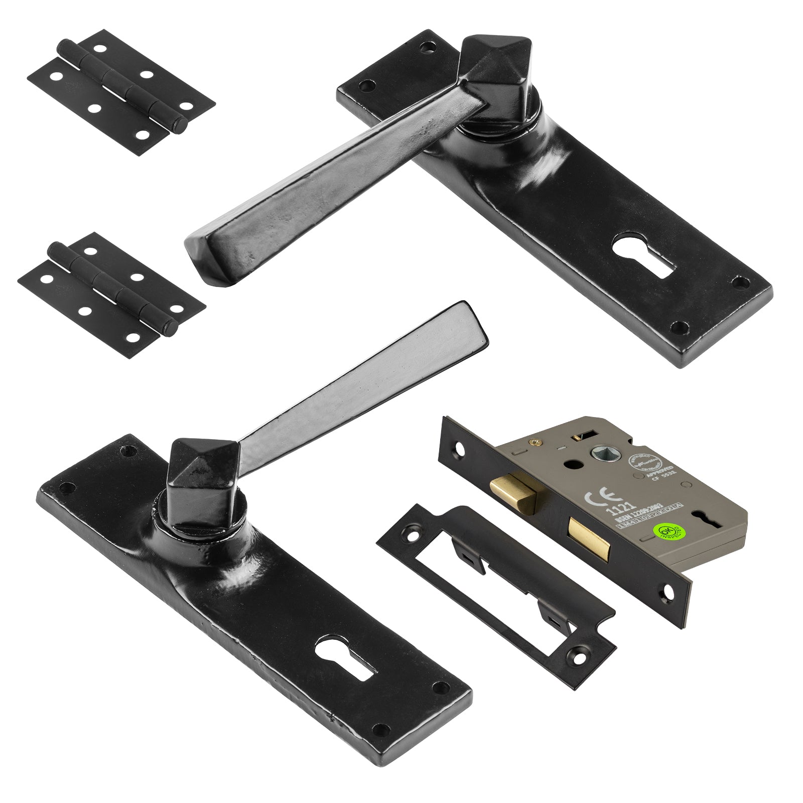 Straight lever door handle lock set SHOW