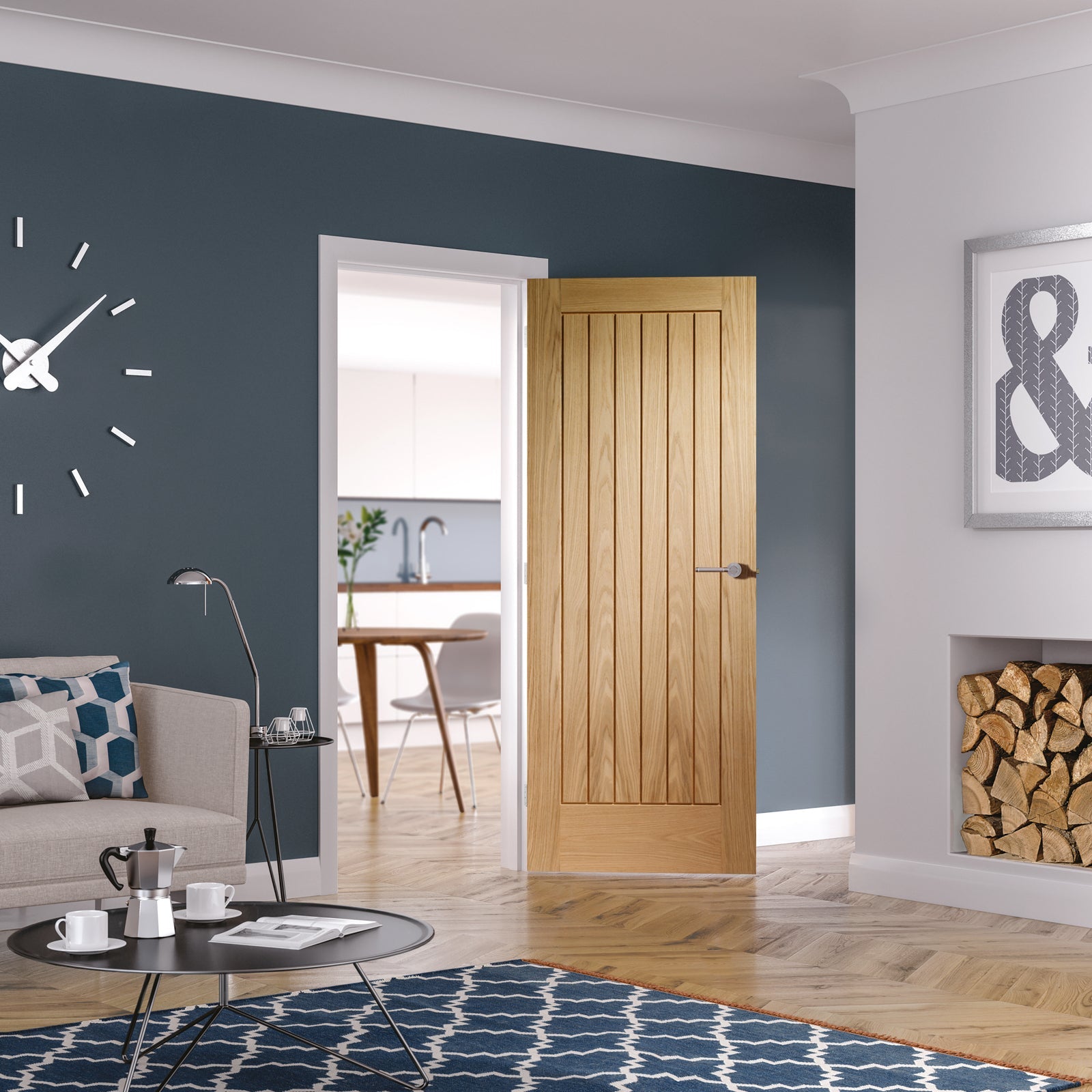 SHOW Internal Oak Suffolk Door lifestyle