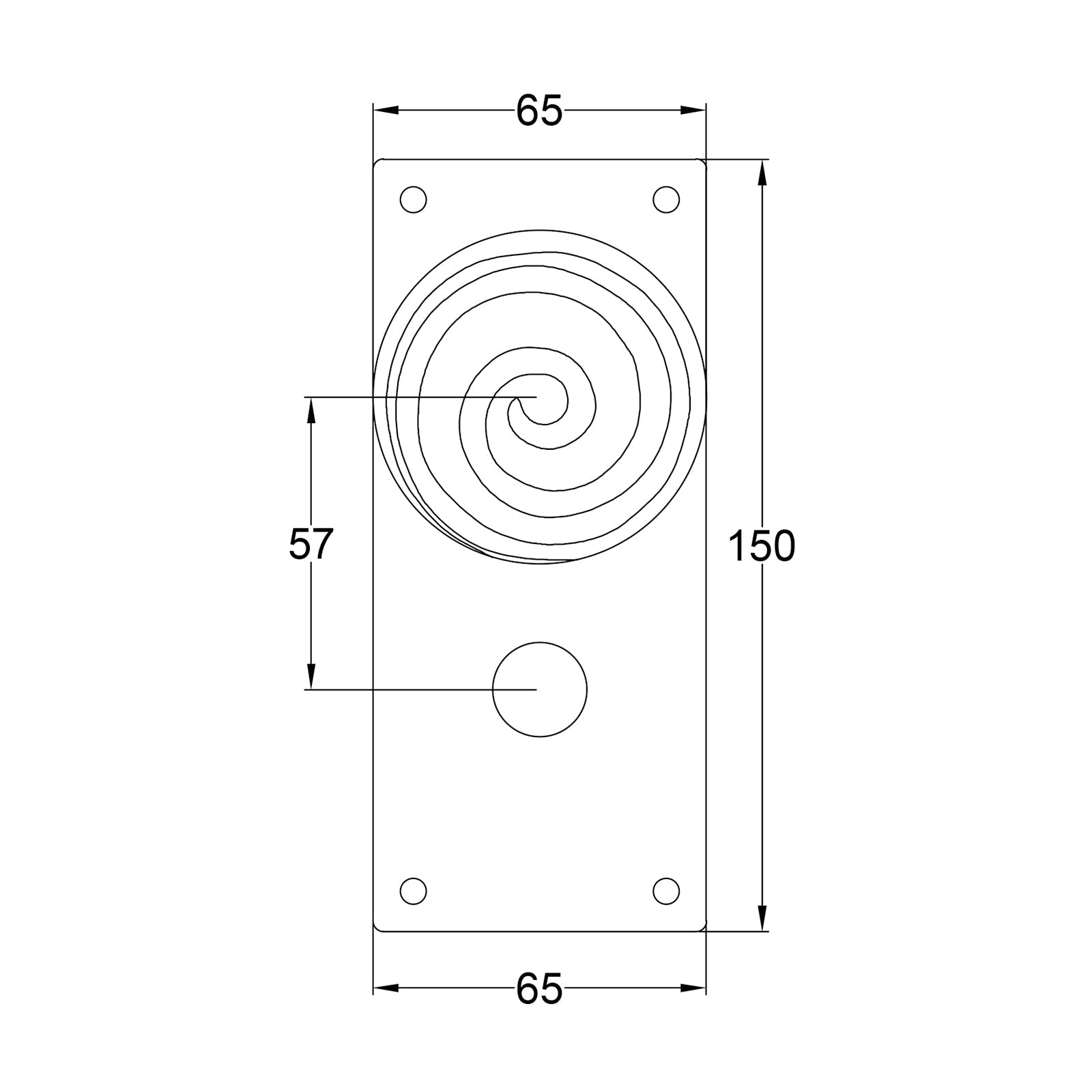 Swirl Pewter Door Knobs On Wide Backplate Bathroom JPEG Drawing SHOW