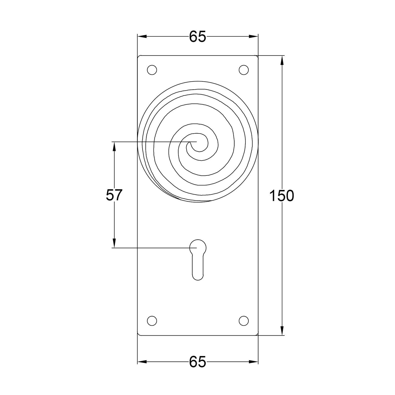 Swirl Pewter Door Knobs On Wide Backplate lock JPEG Drawing SHOW