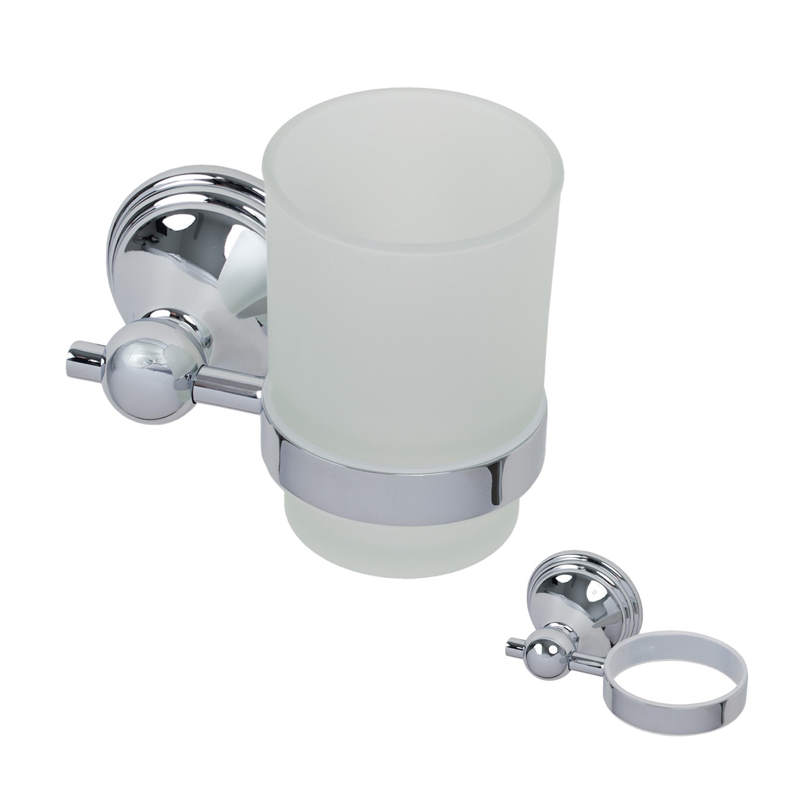 SHOW Image of Polished Chrome Cambridge Tumbler Holder