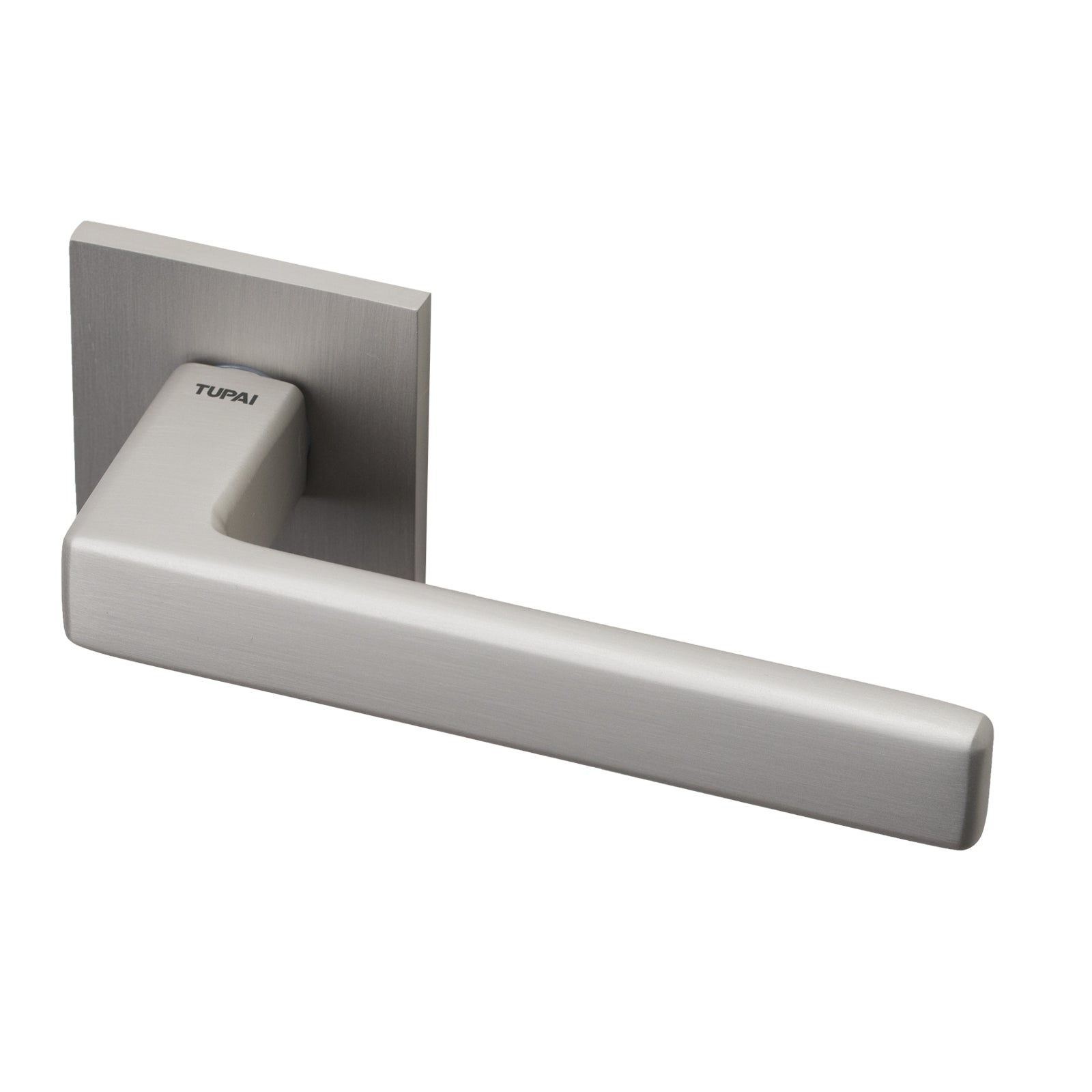 Cedro Lever on Rose Door Handle in Nickel Pearl Finish SHOW