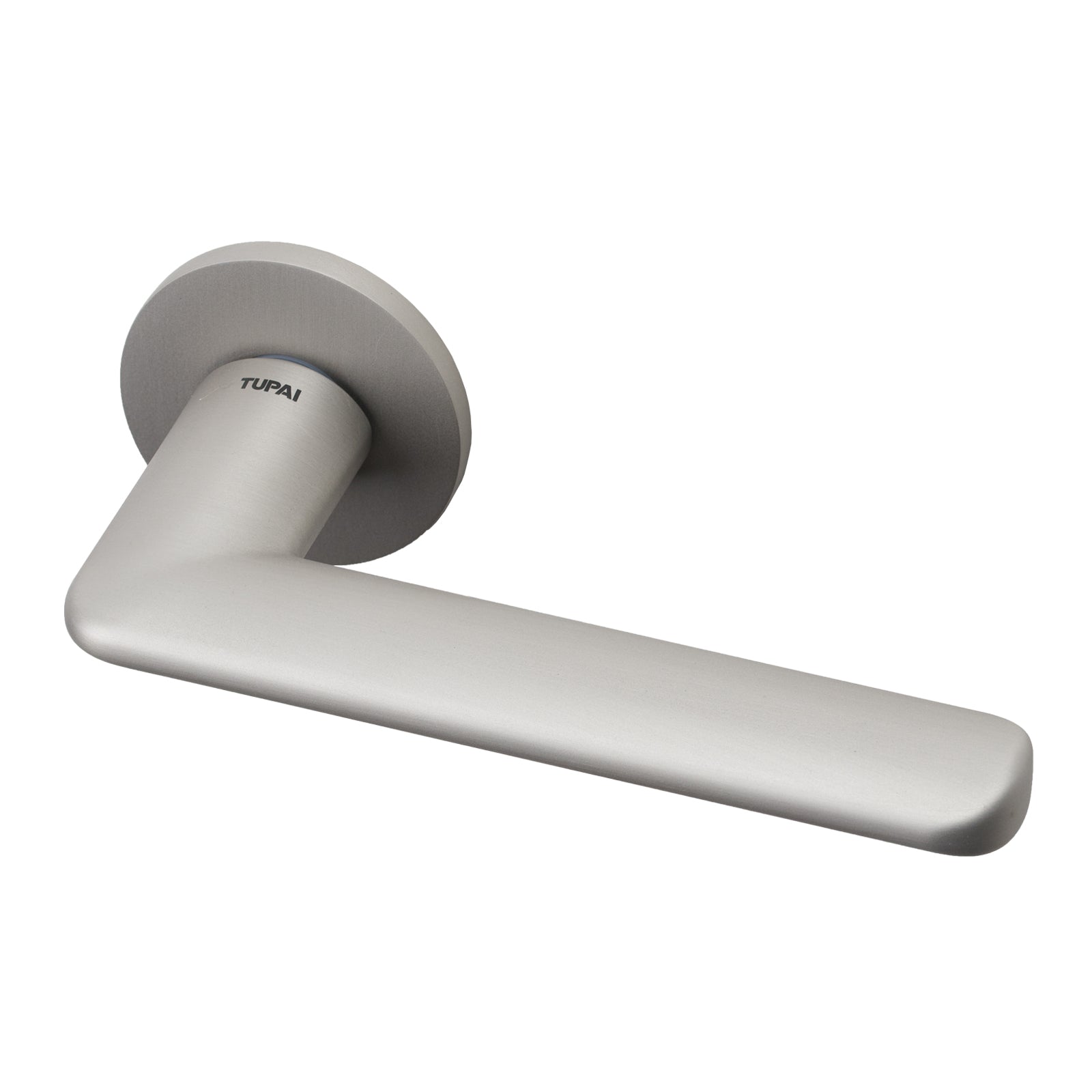 SHOW Nickel Pearl Nevosa Door Handle on Round Rose 