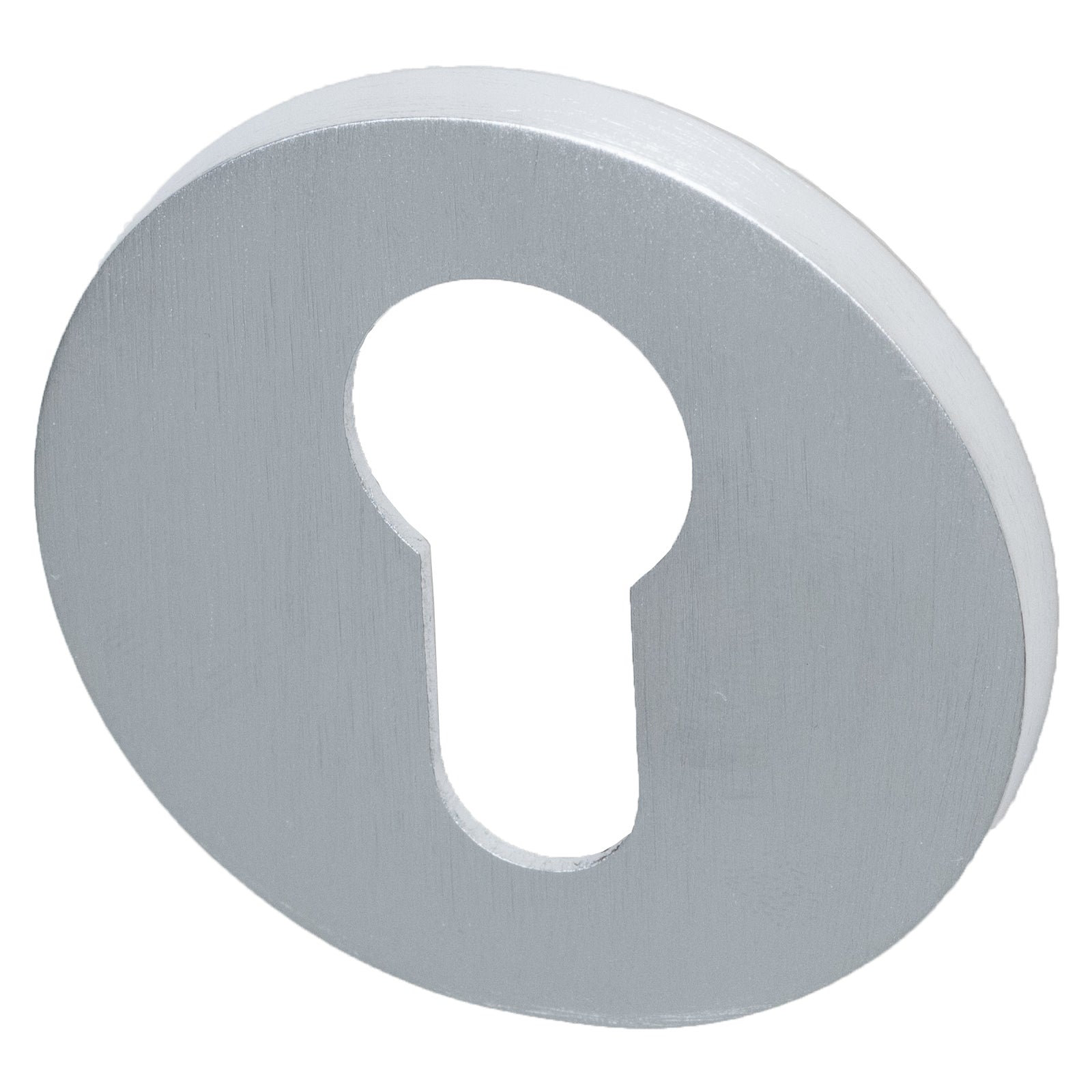 Tupai round euro profile escutcheon in Satin Chrome Finish SHOW