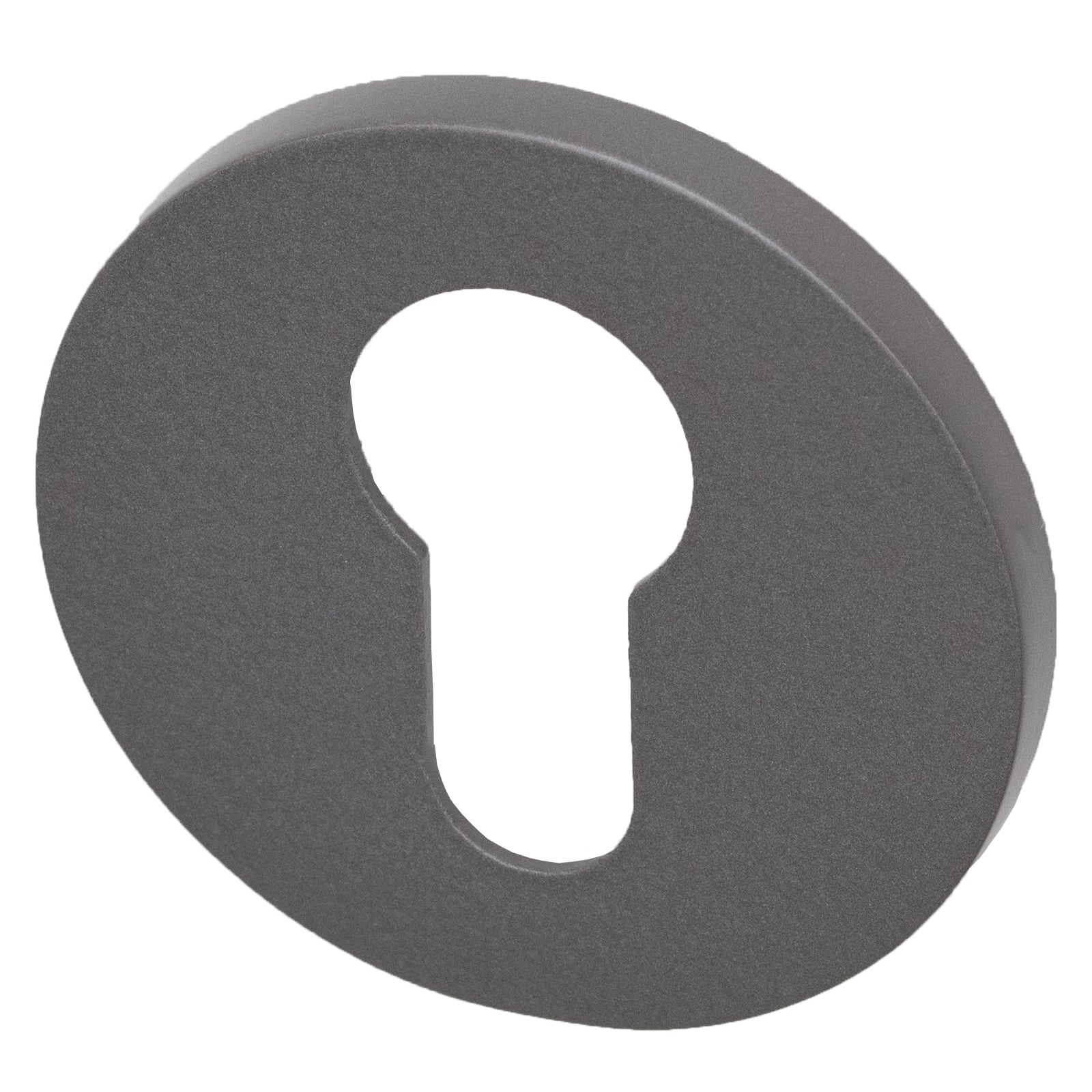 Tupai round euro profile escutcheon in Titan Finish SHOW