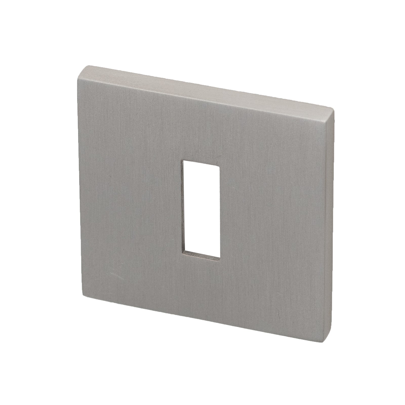 Tupai British Standard square escutcheon for use with 3 & 5 lever locks in Nickel Pearl Finish SHOW