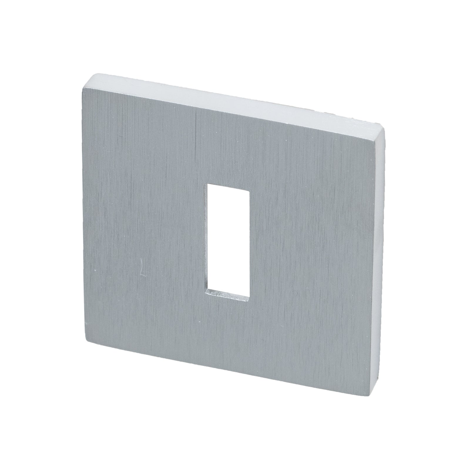 Tupai British Standard square escutcheon for use with 3 & 5 lever locks in Satin Chrome Finish SHOW