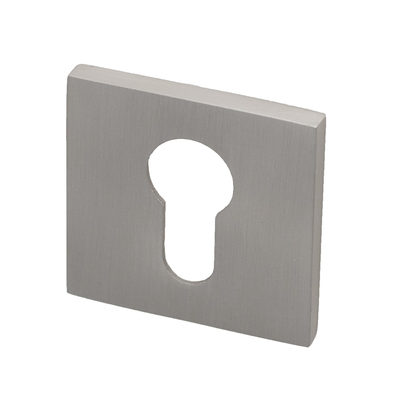 Tupai square euro profile escutcheon in Nickel Pearl Finish SHOW