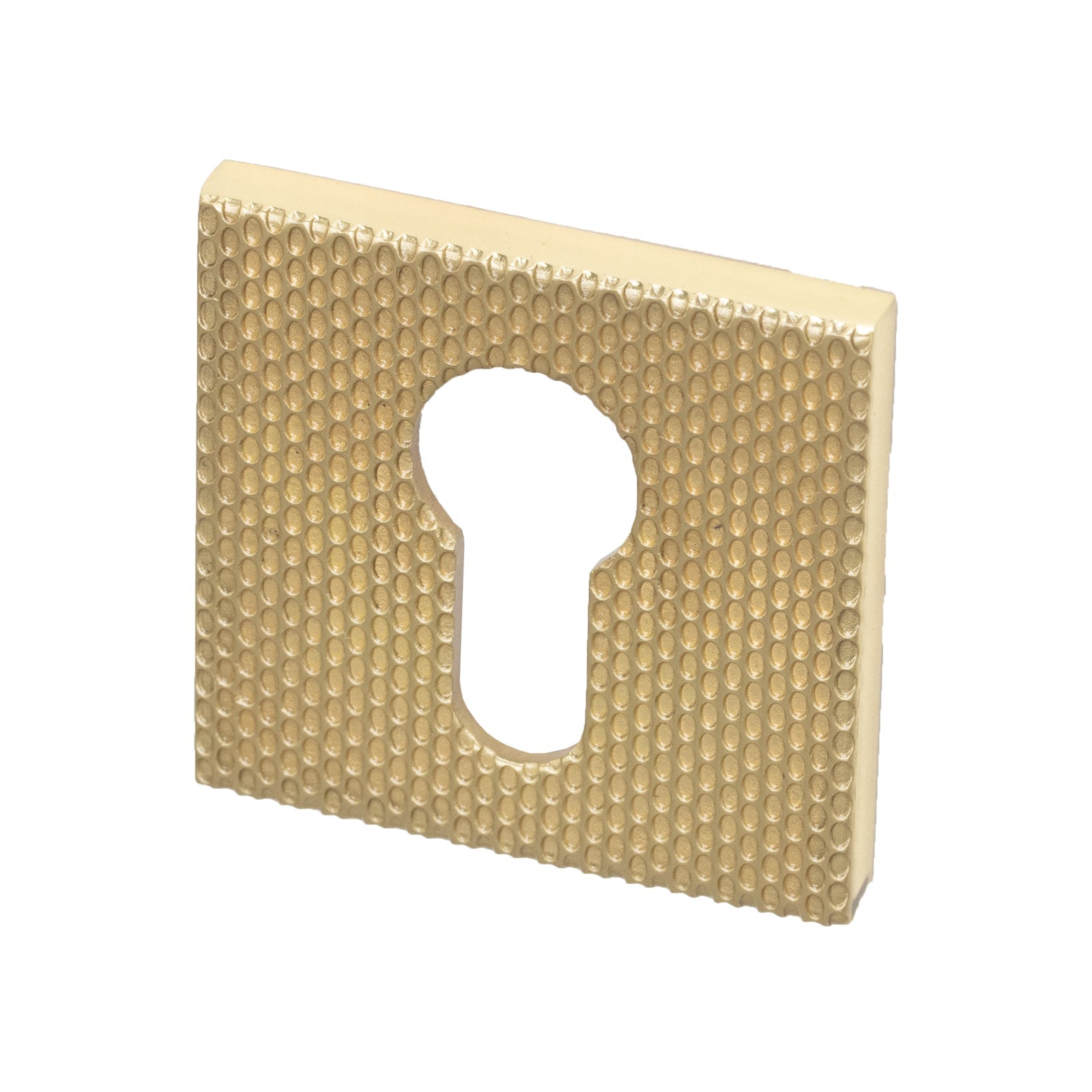 Tupai Euro Profile escutcheons with organic Waterfall effect in Polished/Satin Brass Finish SHOW