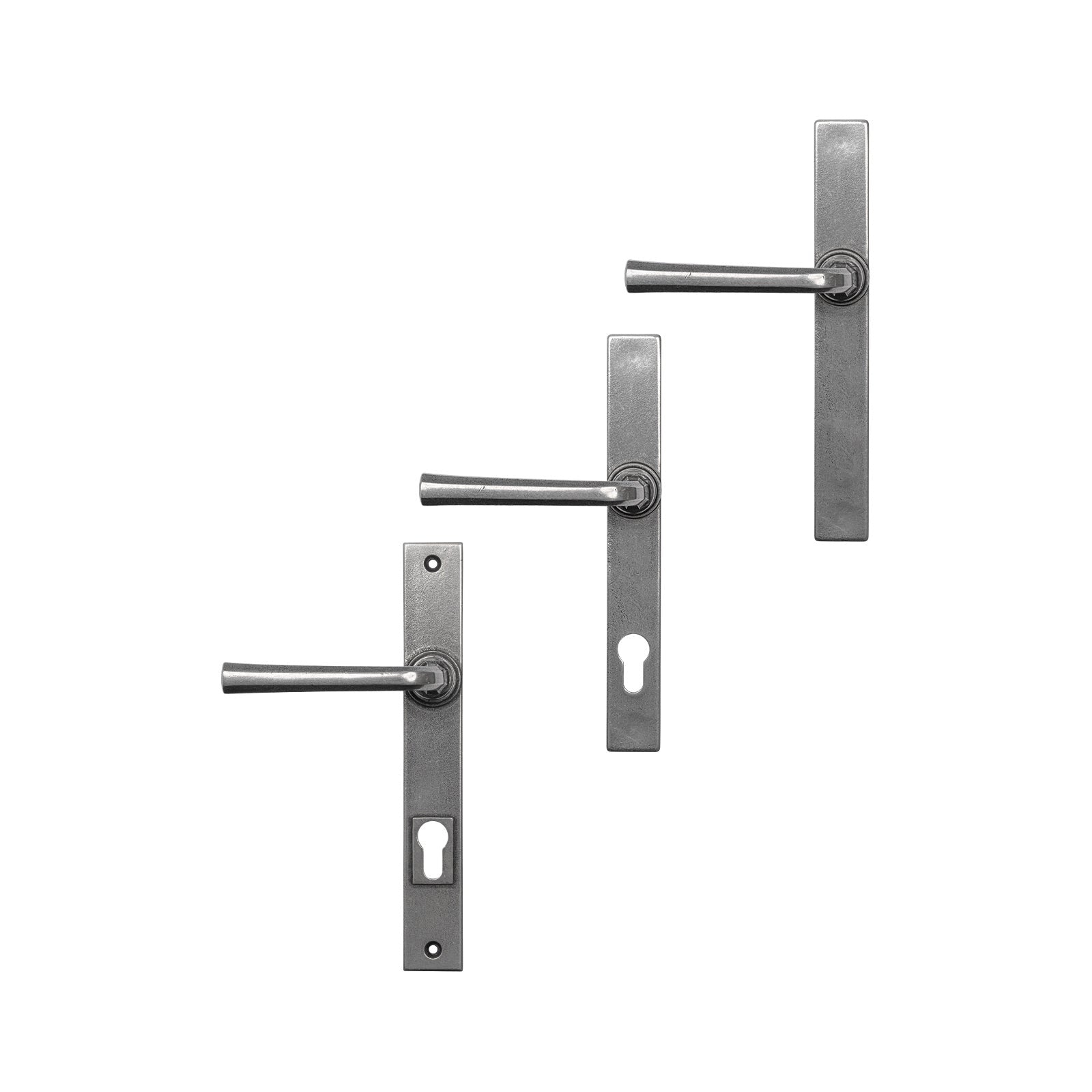 Tunstall Pewter Multipoint Door Handles