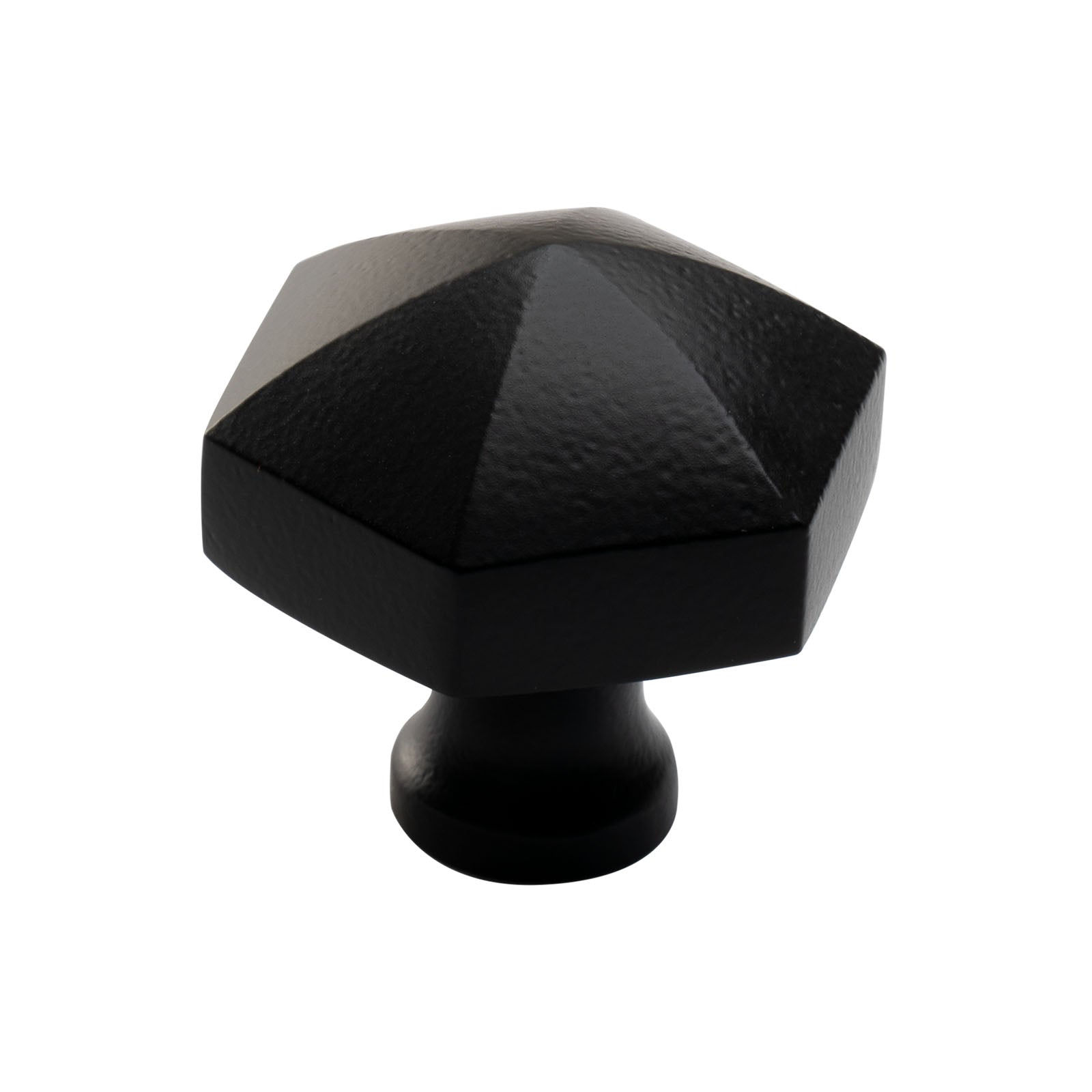 black hexagon cupboard door knob SHOW