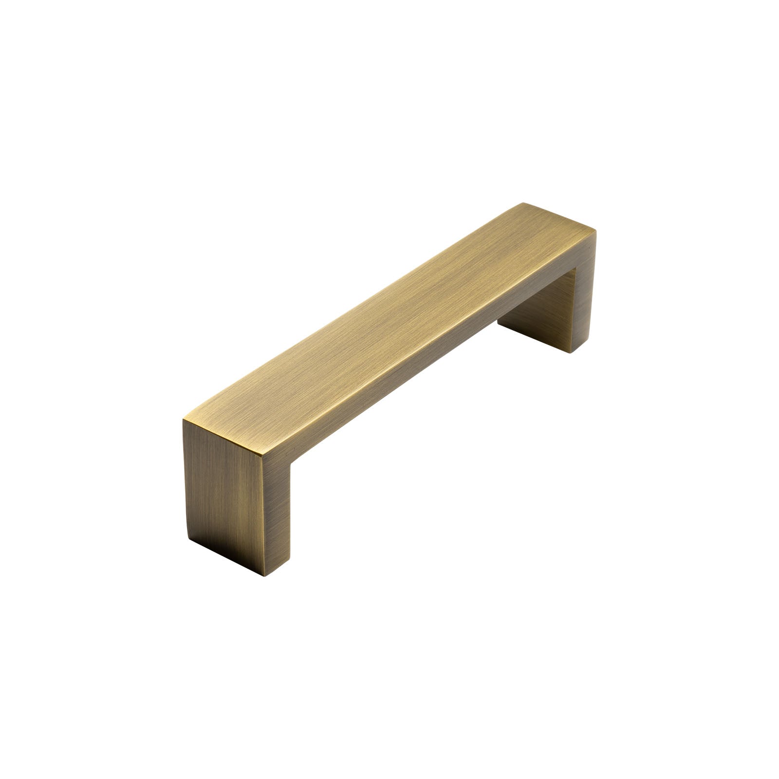 modern aged brass pull handle