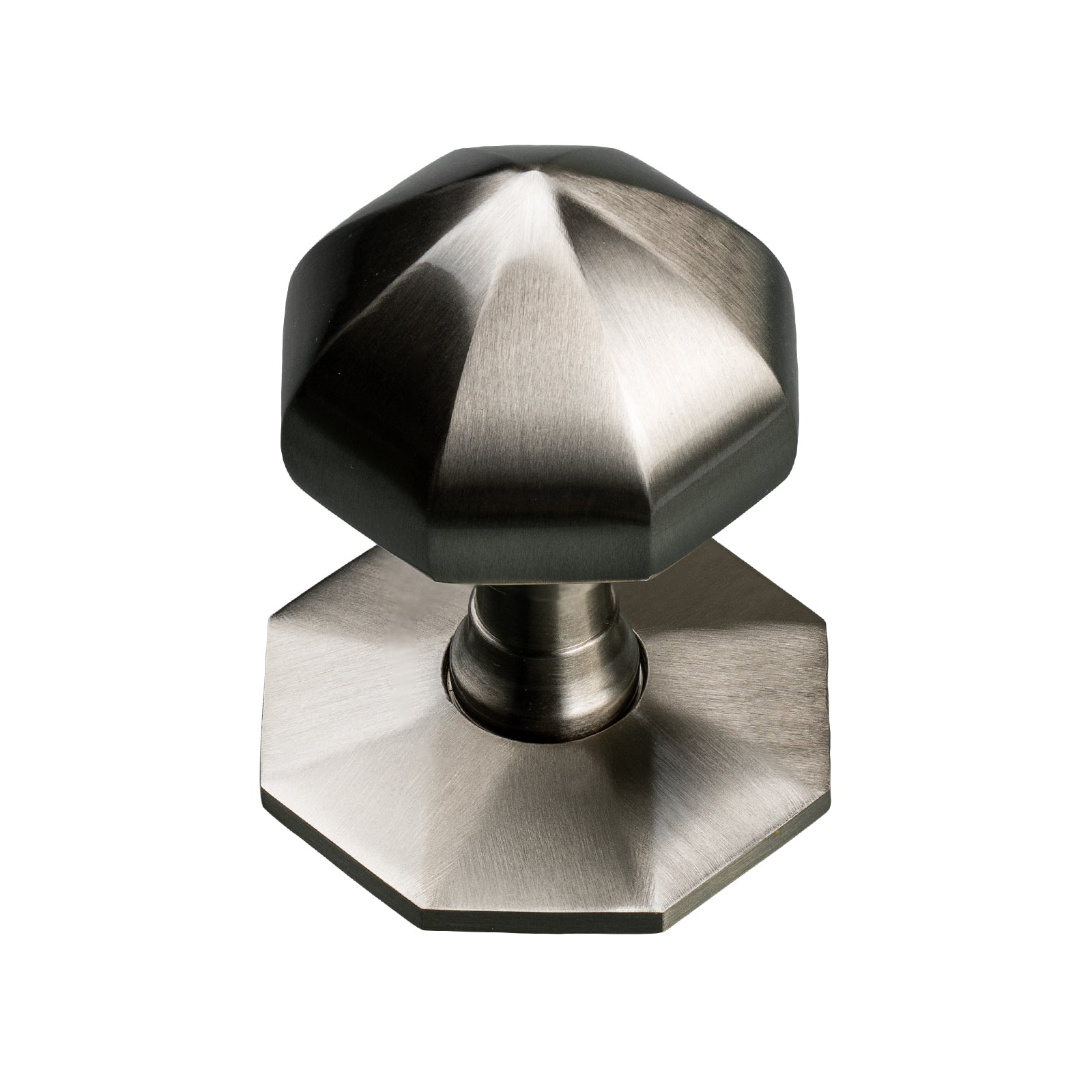 Satin nickel octagonal centre door knob SHOW