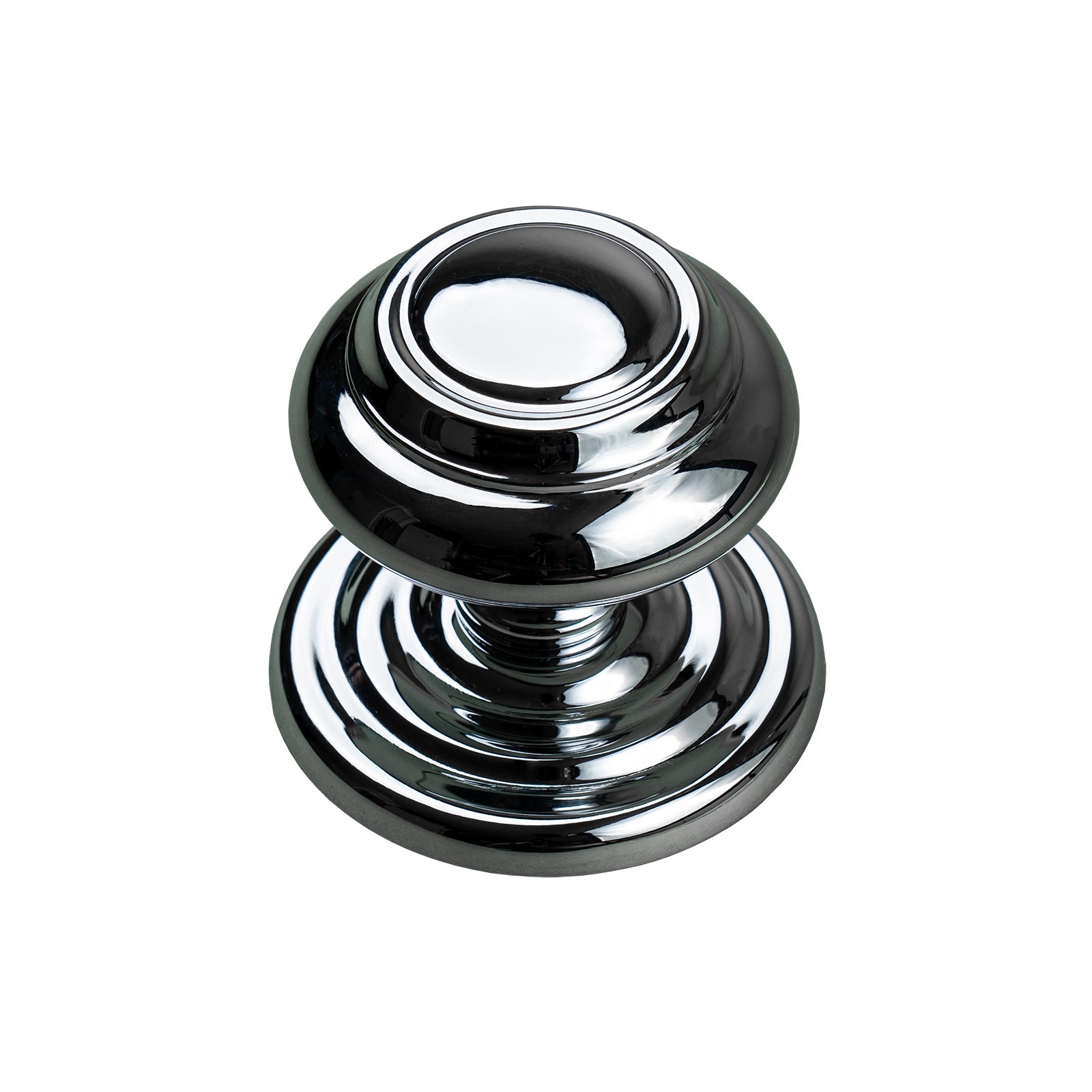 chrome ringed centre door knob SHOW