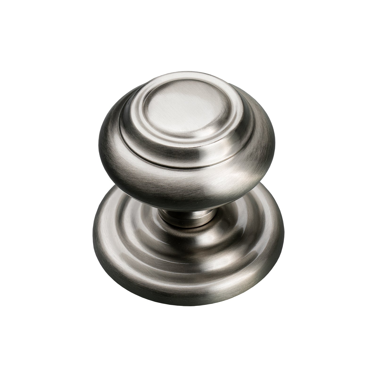 satin nickel ringed centre door knob SHOW