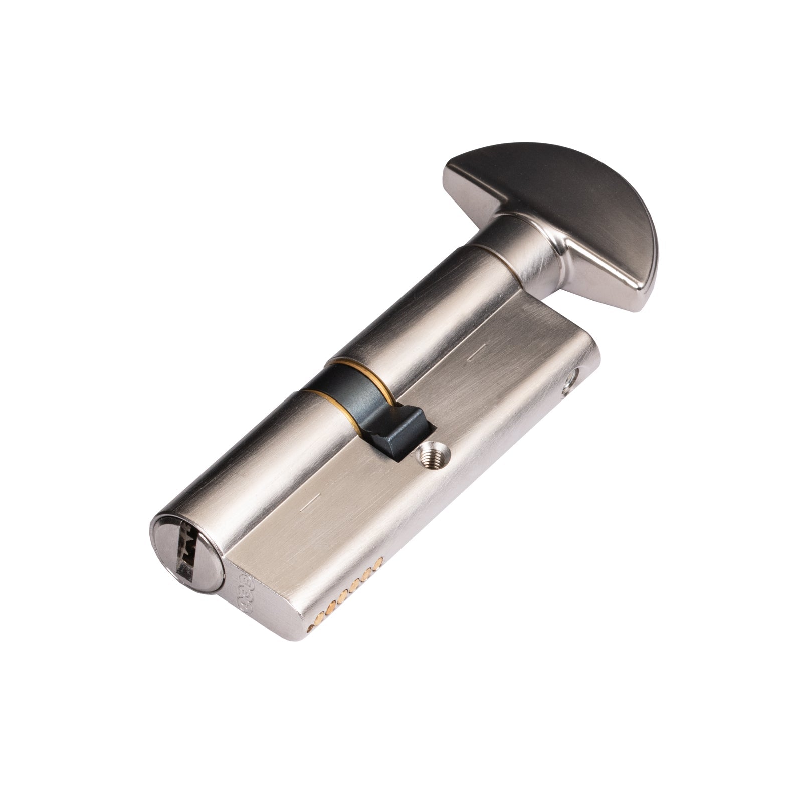 Satin Nickel 80mm Euro 15 pin Cylinder key to turn lock