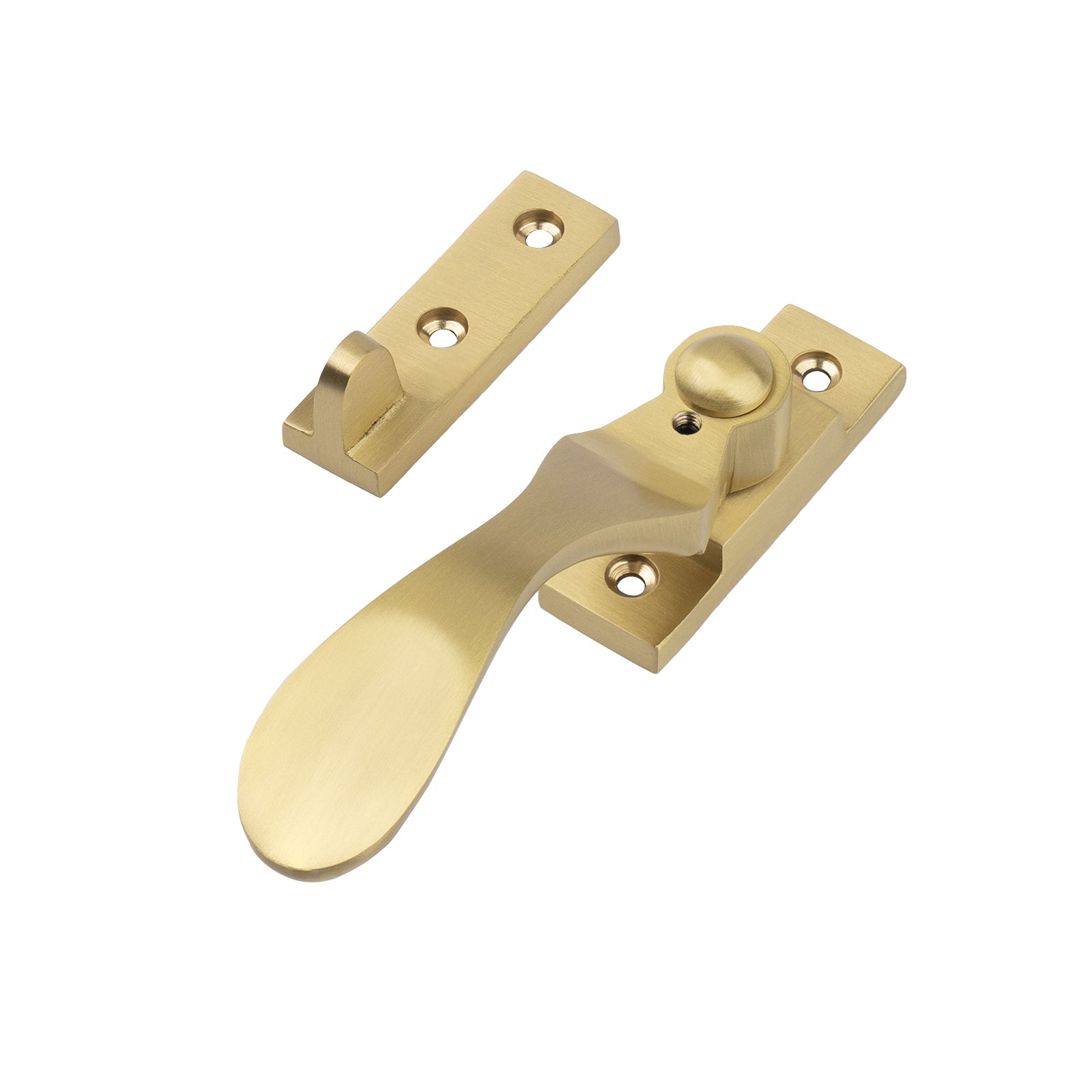 satin brass locking wedge casement fastener SHOW