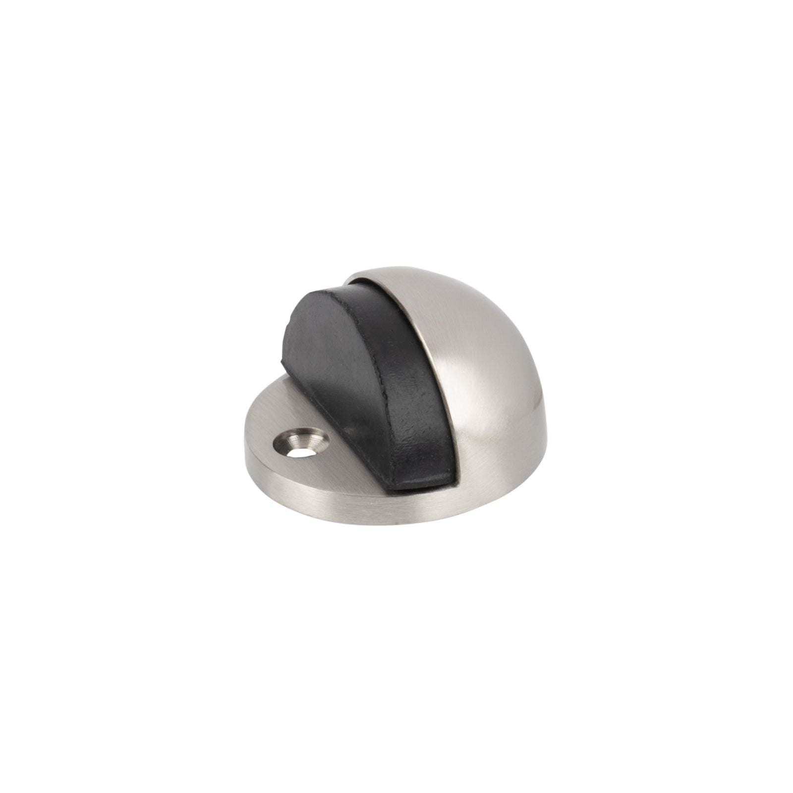 satin nickel oval floor mounted door stop SHOW