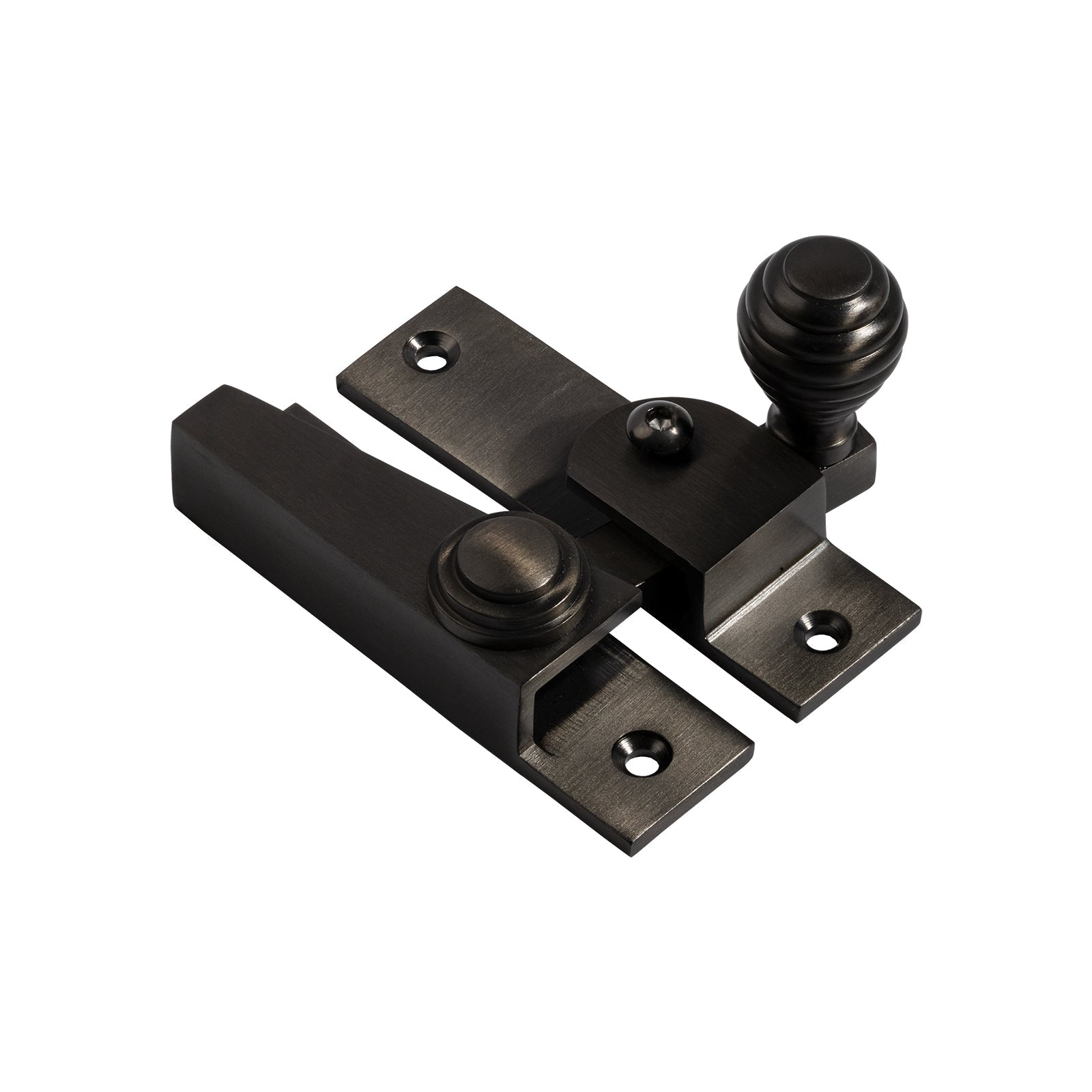 matt bronze ringed hook plate sash fastener lock SHOW