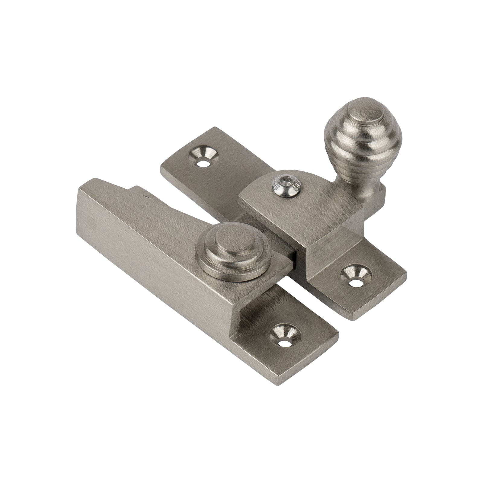 satin nickel ringed hook plate fastener SHOW