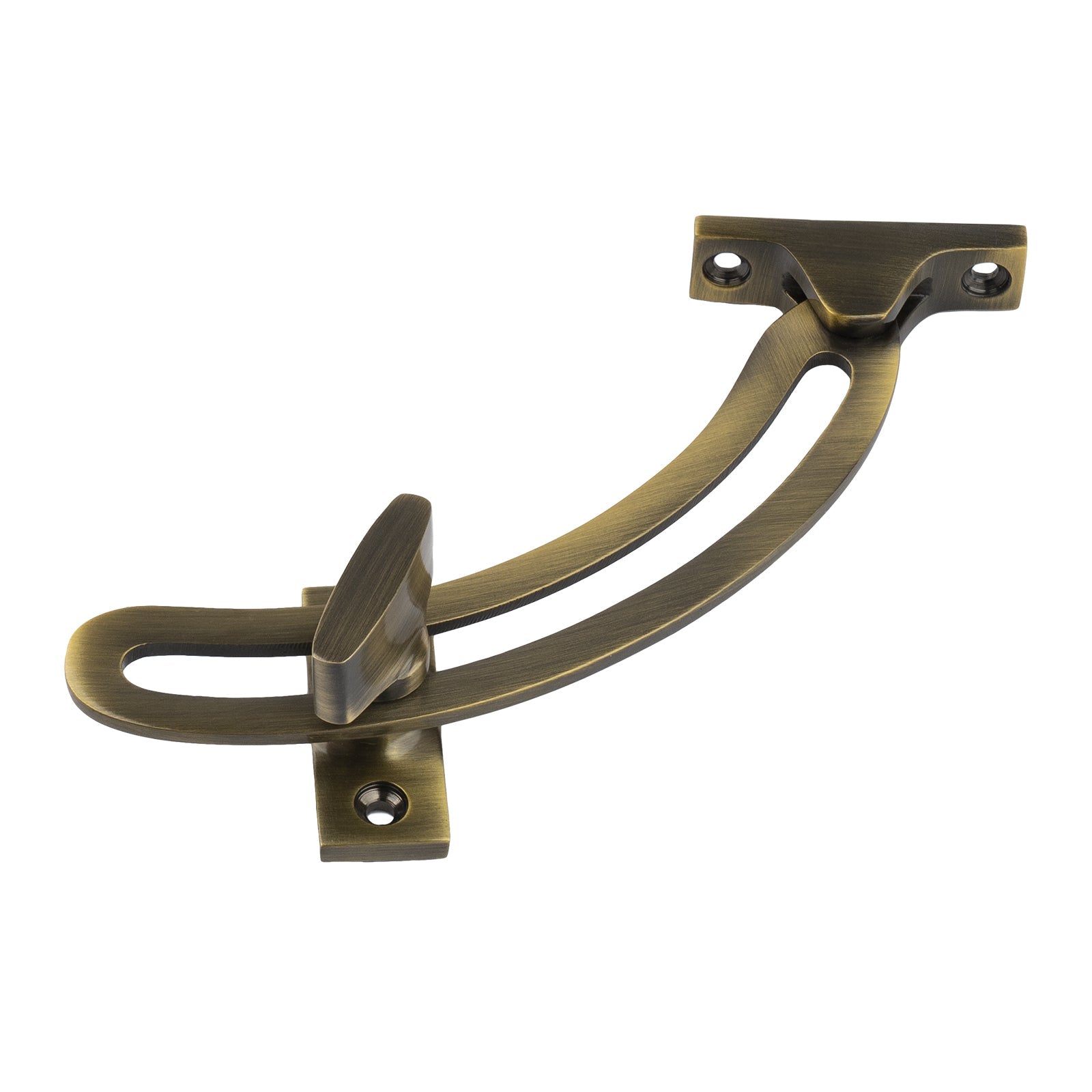 aged brass quadrant window stay SHOW