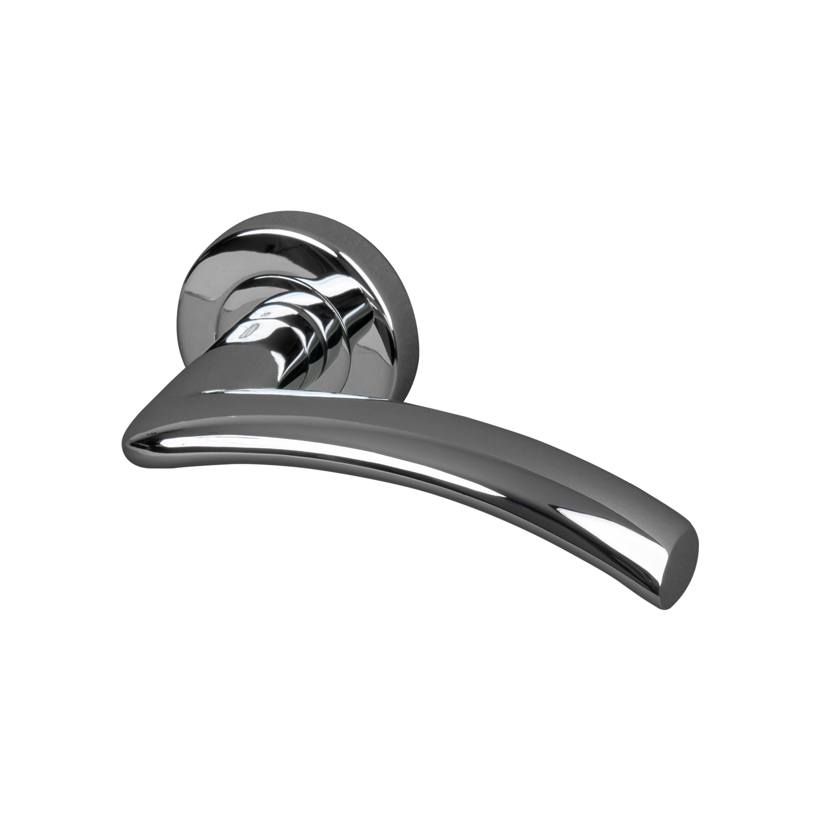 chrome Centaur round rose door handles for internal & external doors SHOW