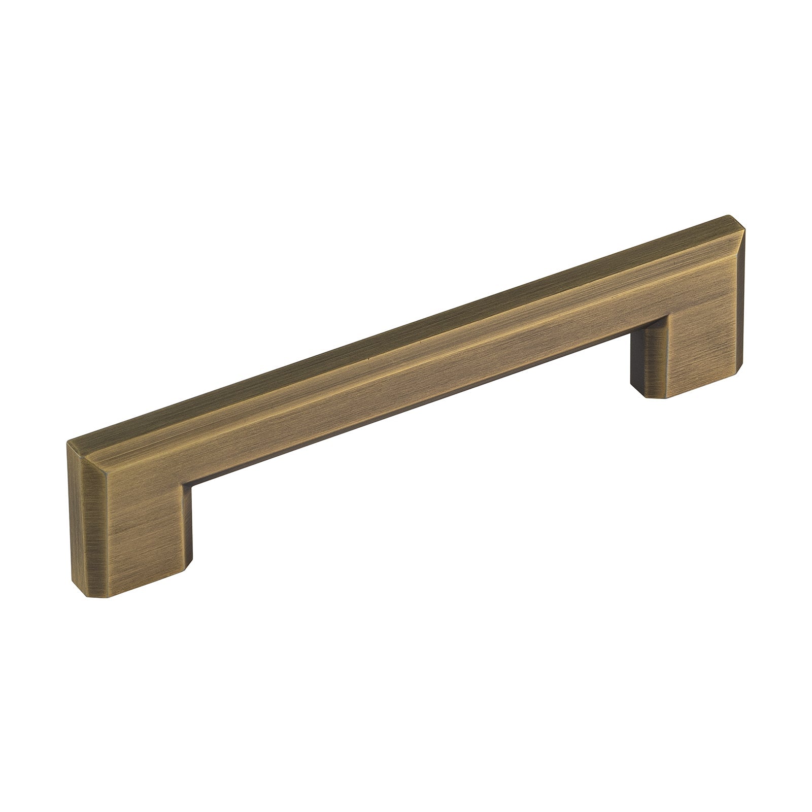 Binary Pull Handle Distressed Brass Finish